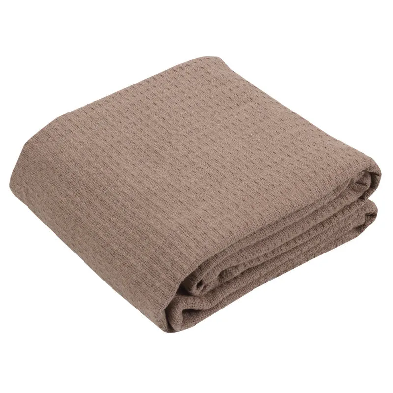 100% Cotton Blanket, 108" x 90", Taupe