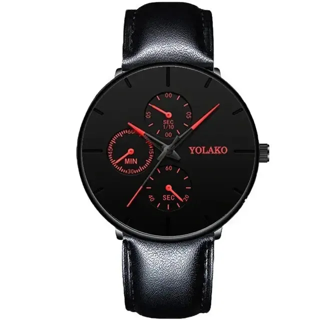 2024 Mens Watches for Men Ultra Thin Clock  Stainless Steel Mesh Belt Quartz Watch Relogio Masculino