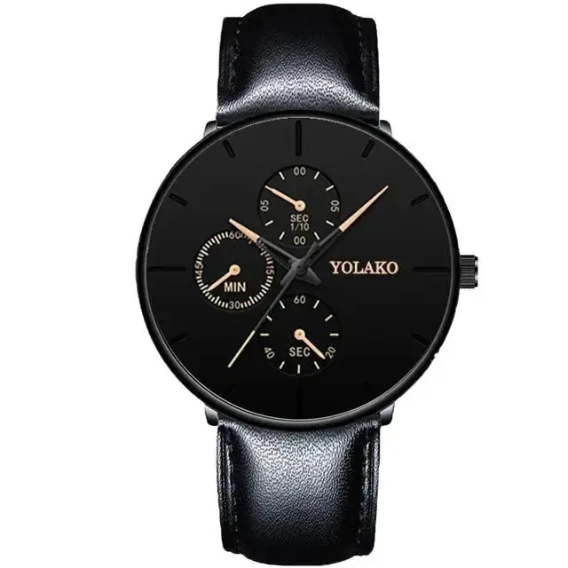 2024 Mens Watches for Men Ultra Thin Clock  Stainless Steel Mesh Belt Quartz Watch Relogio Masculino