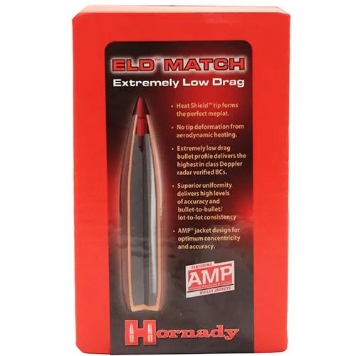 6.5mm Bullets - 140 Grains, Boat Tail, ELD Match, Per 100