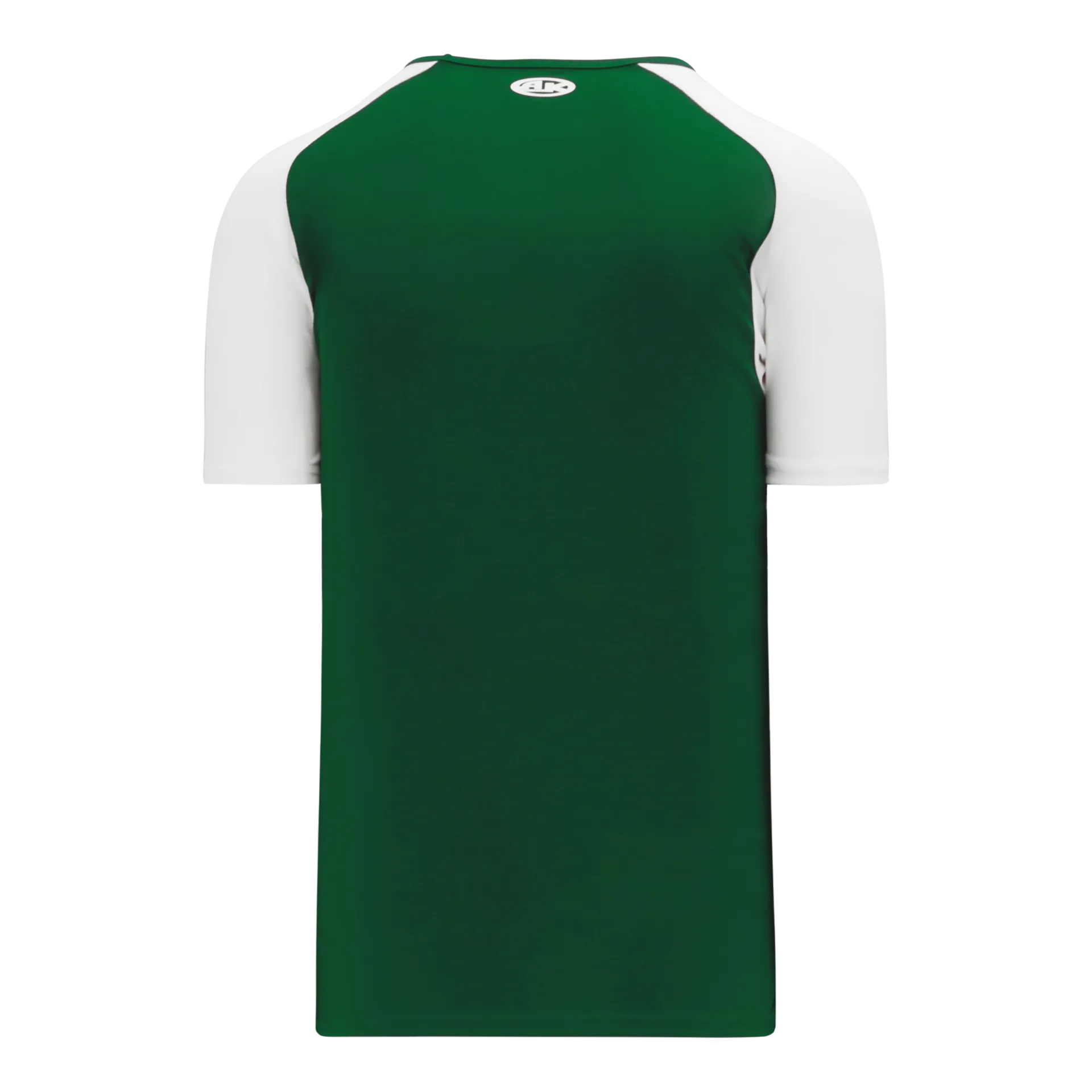 Athletic Knit V-Neck Baseball Jersey With Contrasting Shoulders