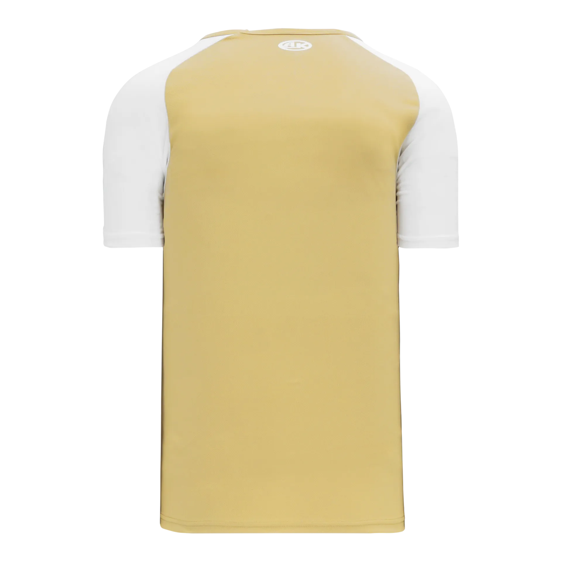 Athletic Knit V-Neck Baseball Jersey With Contrasting Shoulders