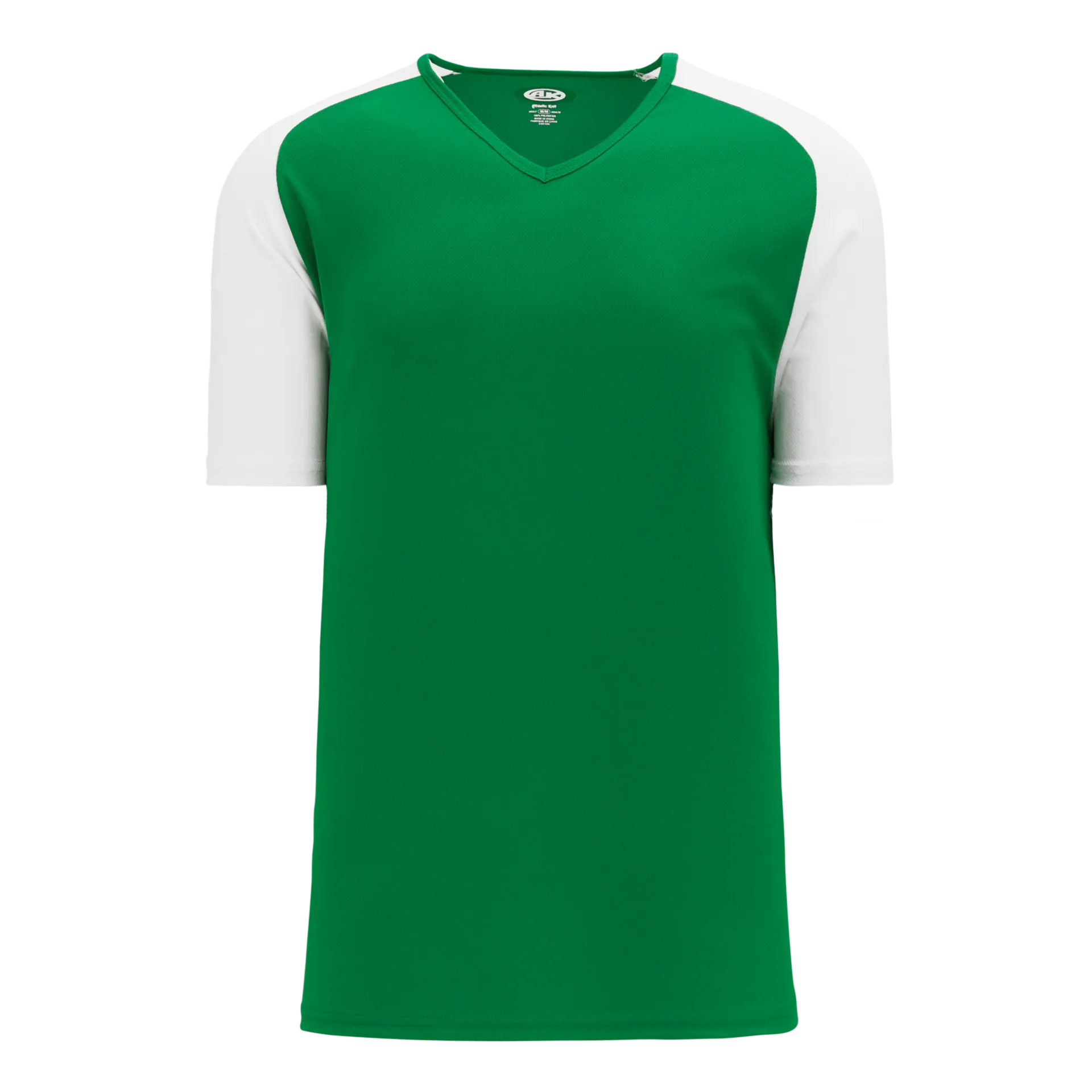Athletic Knit V-Neck Baseball Jersey With Contrasting Shoulders