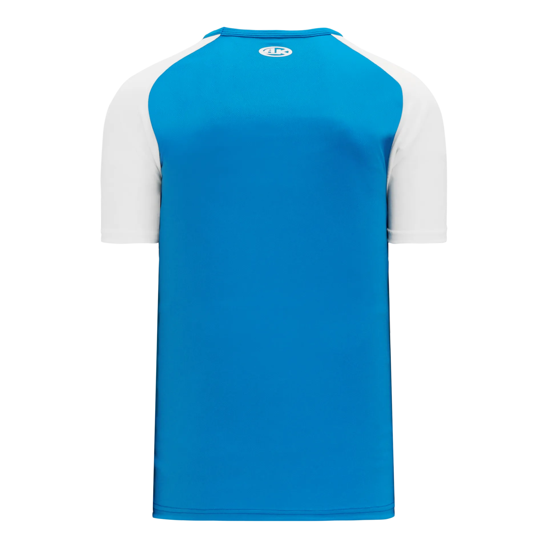 Athletic Knit V-Neck Baseball Jersey With Contrasting Shoulders