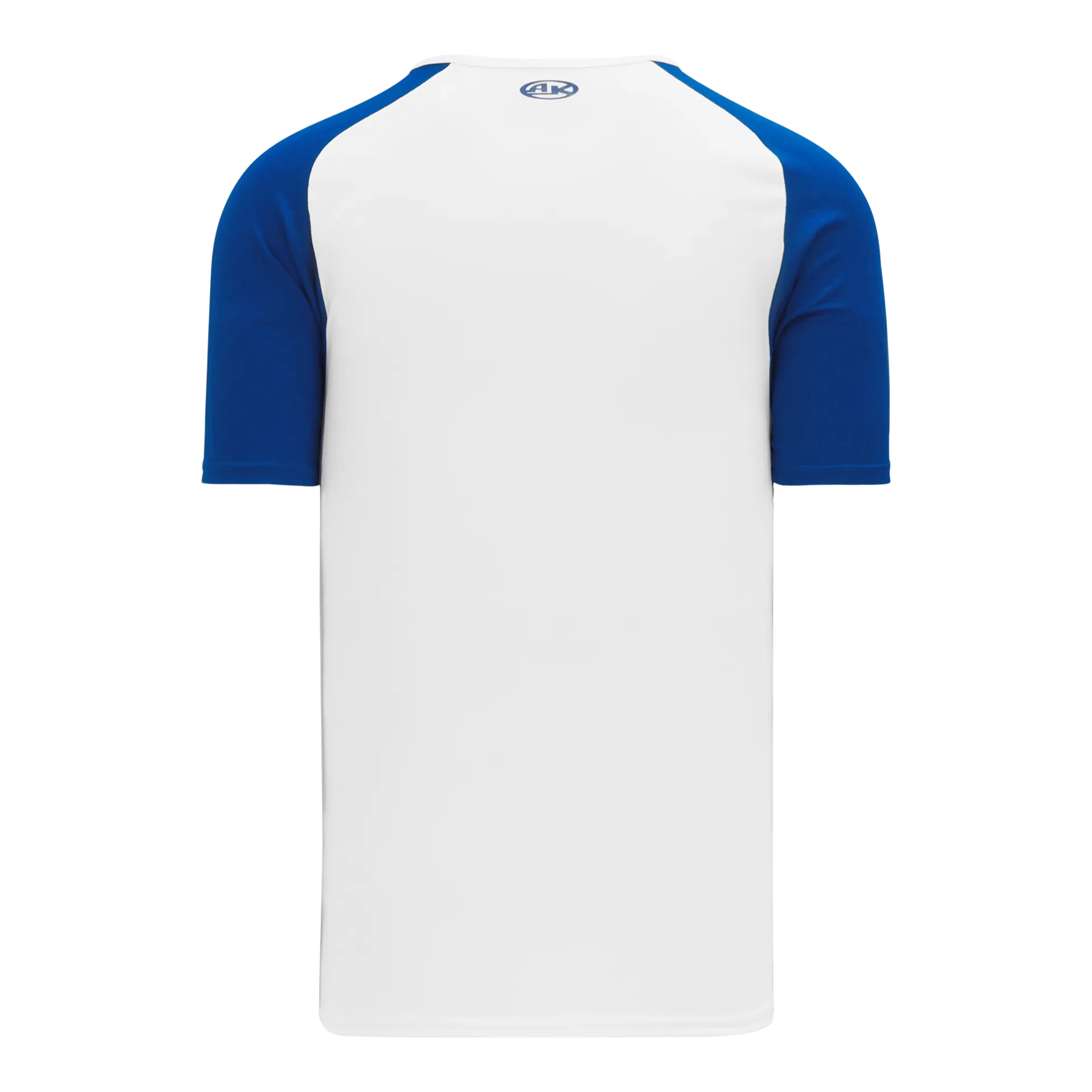 Athletic Knit V-Neck Baseball Jersey With Contrasting Shoulders