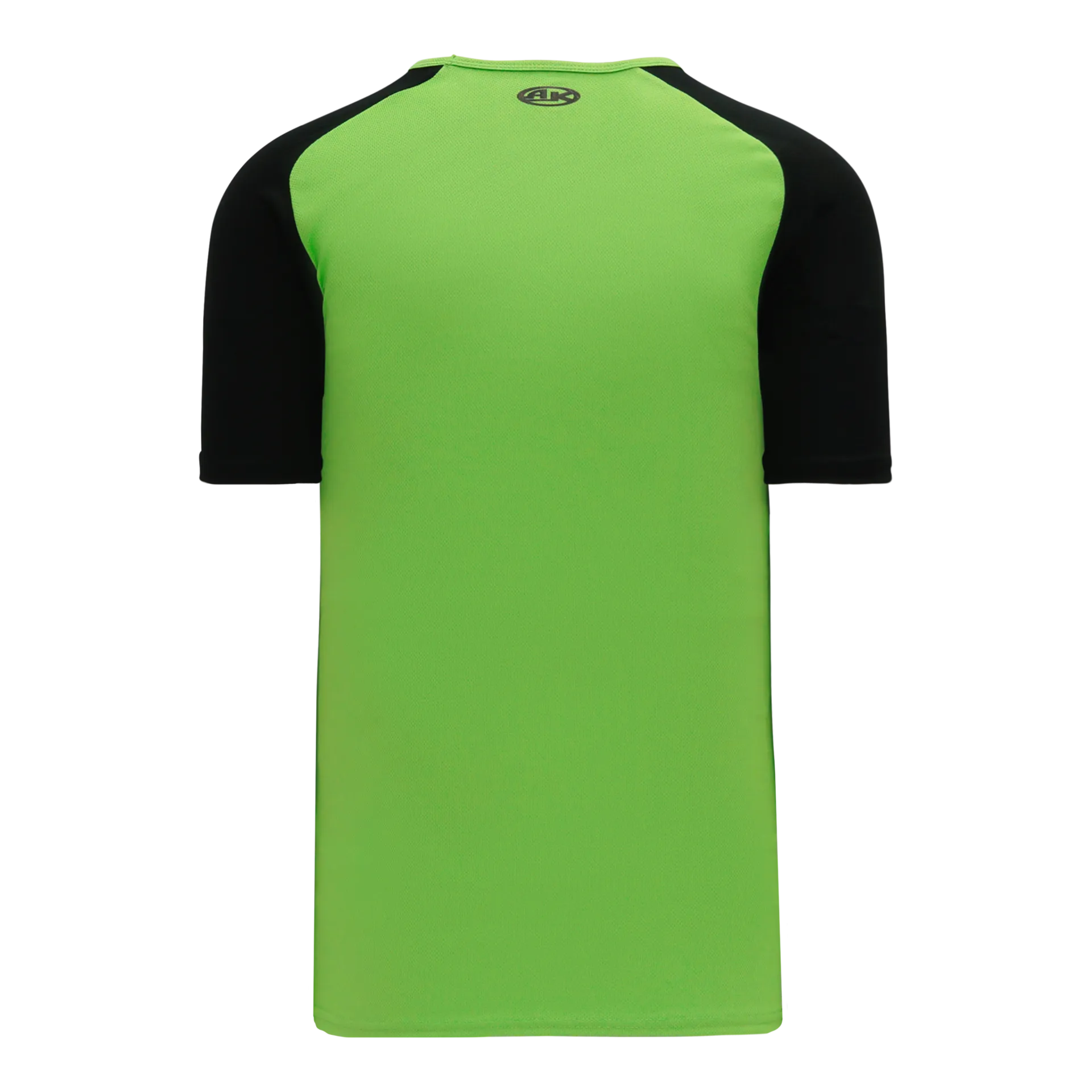 Athletic Knit V-Neck Baseball Jersey With Contrasting Shoulders