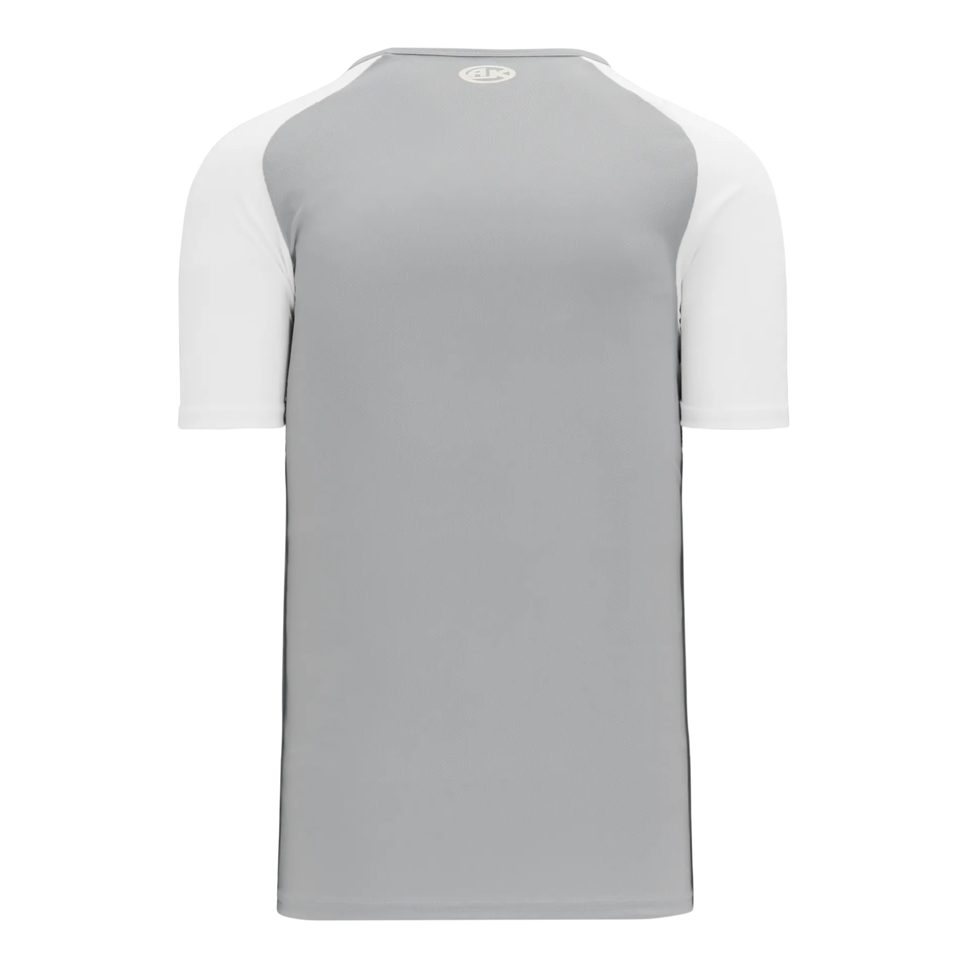 Athletic Knit V-Neck Baseball Jersey With Contrasting Shoulders
