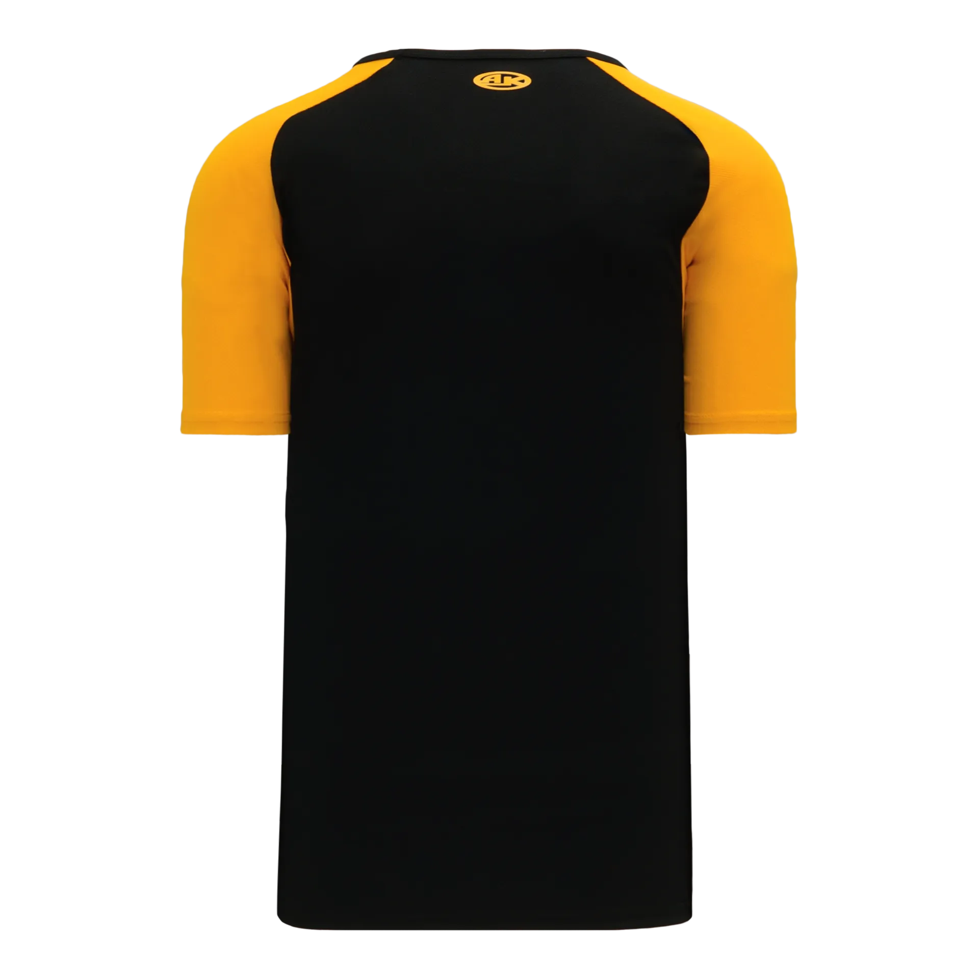 Athletic Knit V-Neck Baseball Jersey With Contrasting Shoulders
