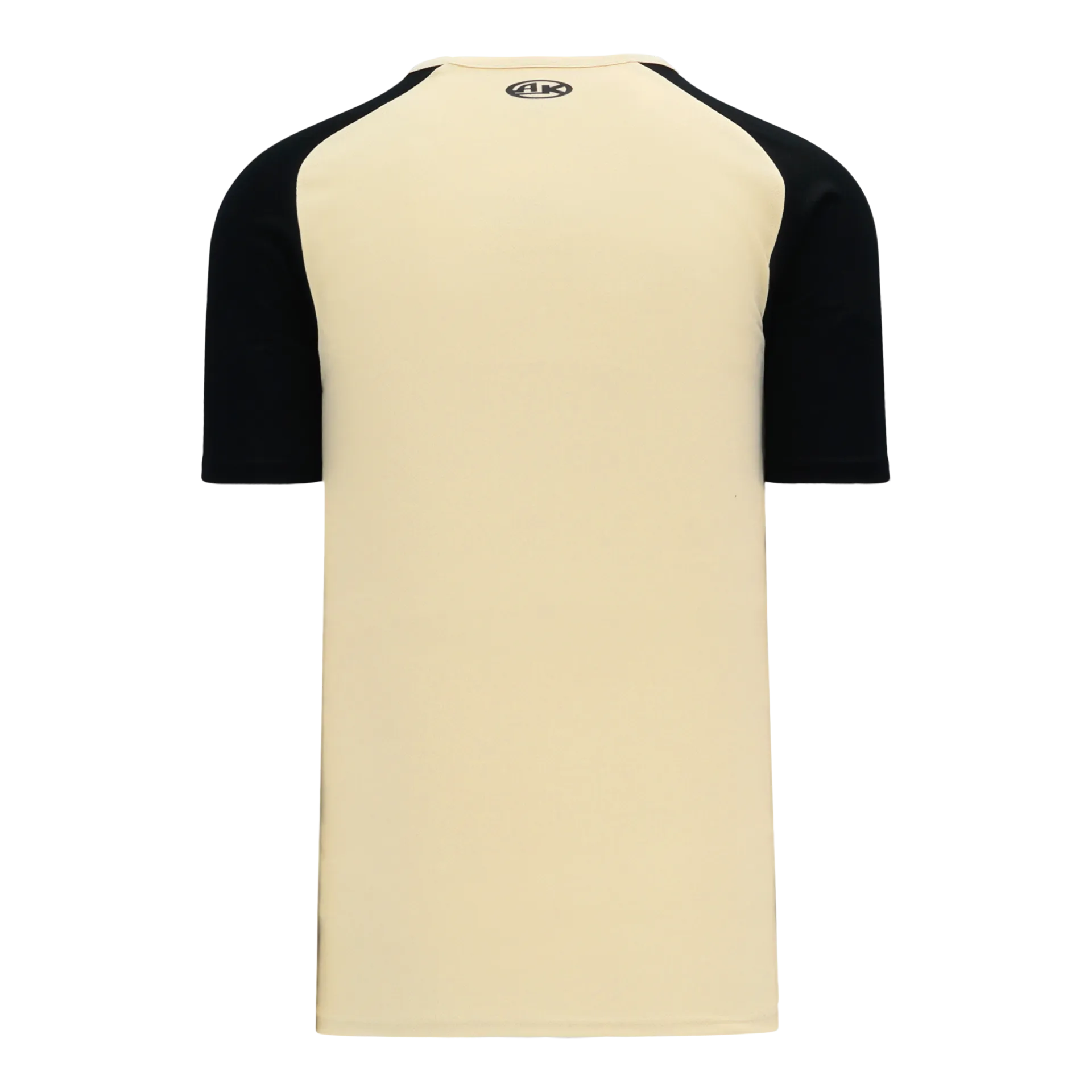 Athletic Knit V-Neck Baseball Jersey With Contrasting Shoulders