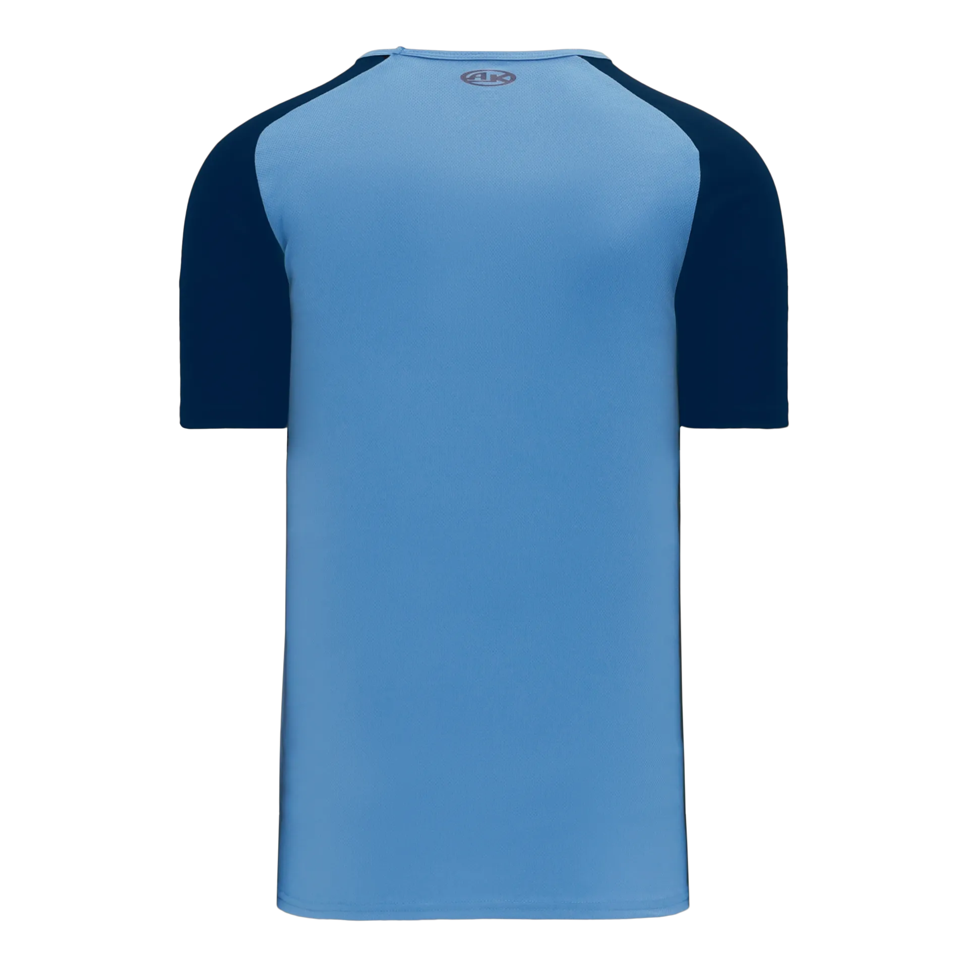 Athletic Knit V-Neck Baseball Jersey With Contrasting Shoulders