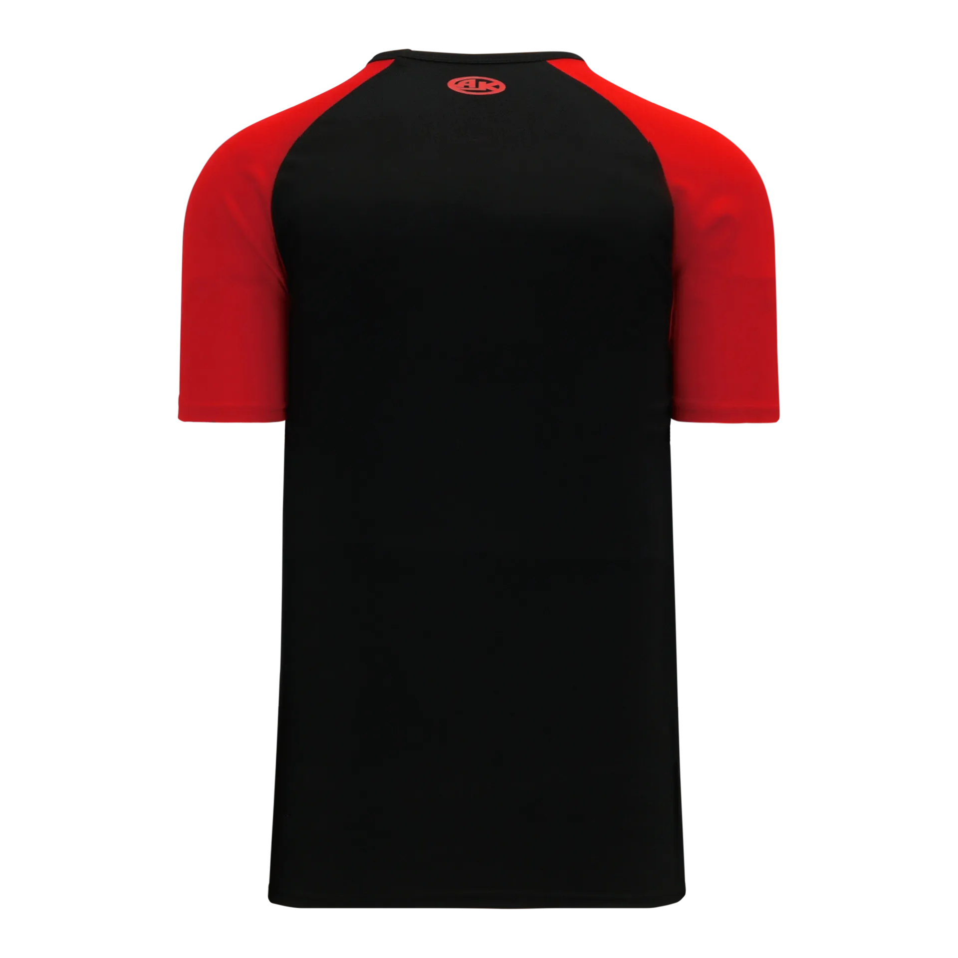 Athletic Knit V-Neck Baseball Jersey With Contrasting Shoulders