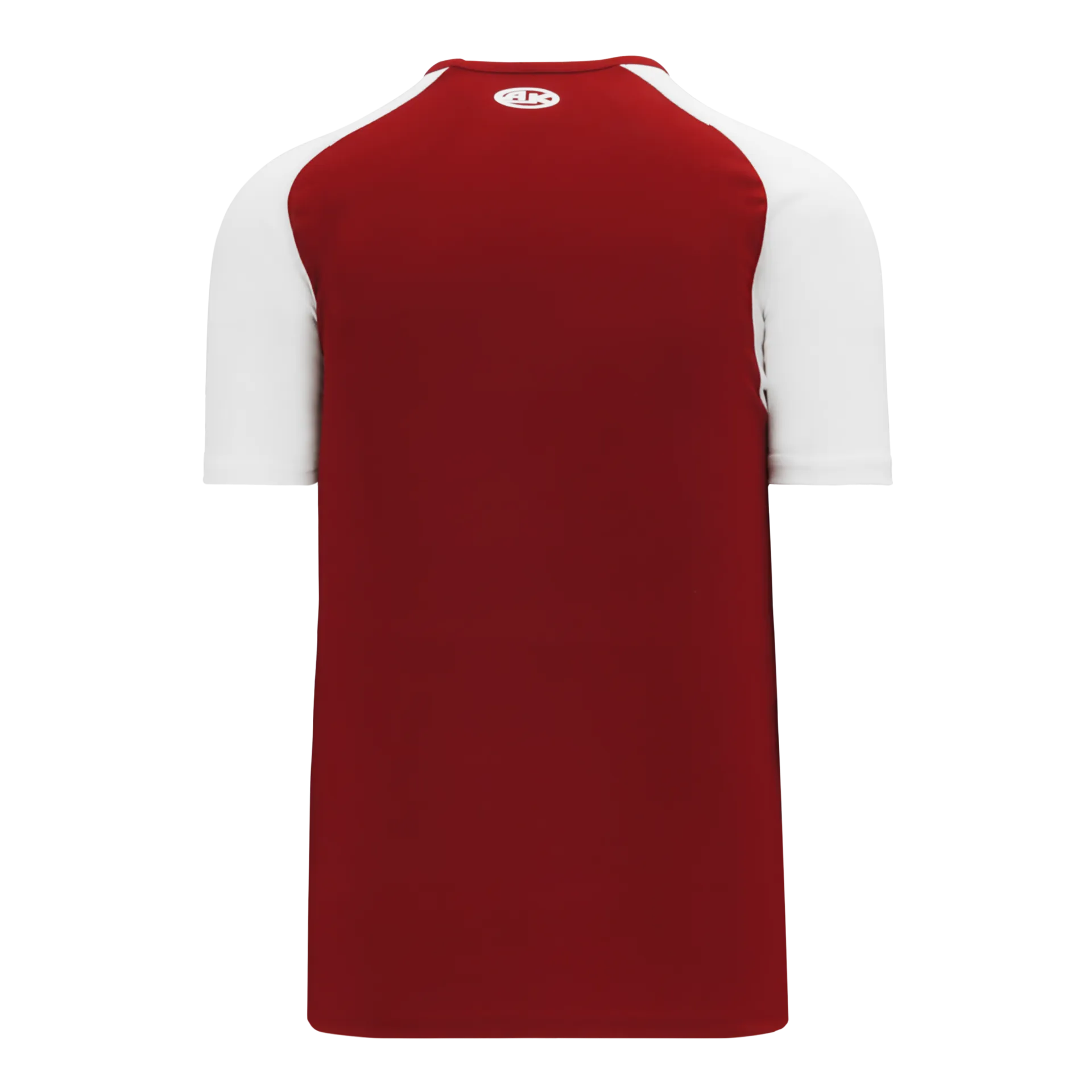 Athletic Knit V-Neck Baseball Jersey With Contrasting Shoulders