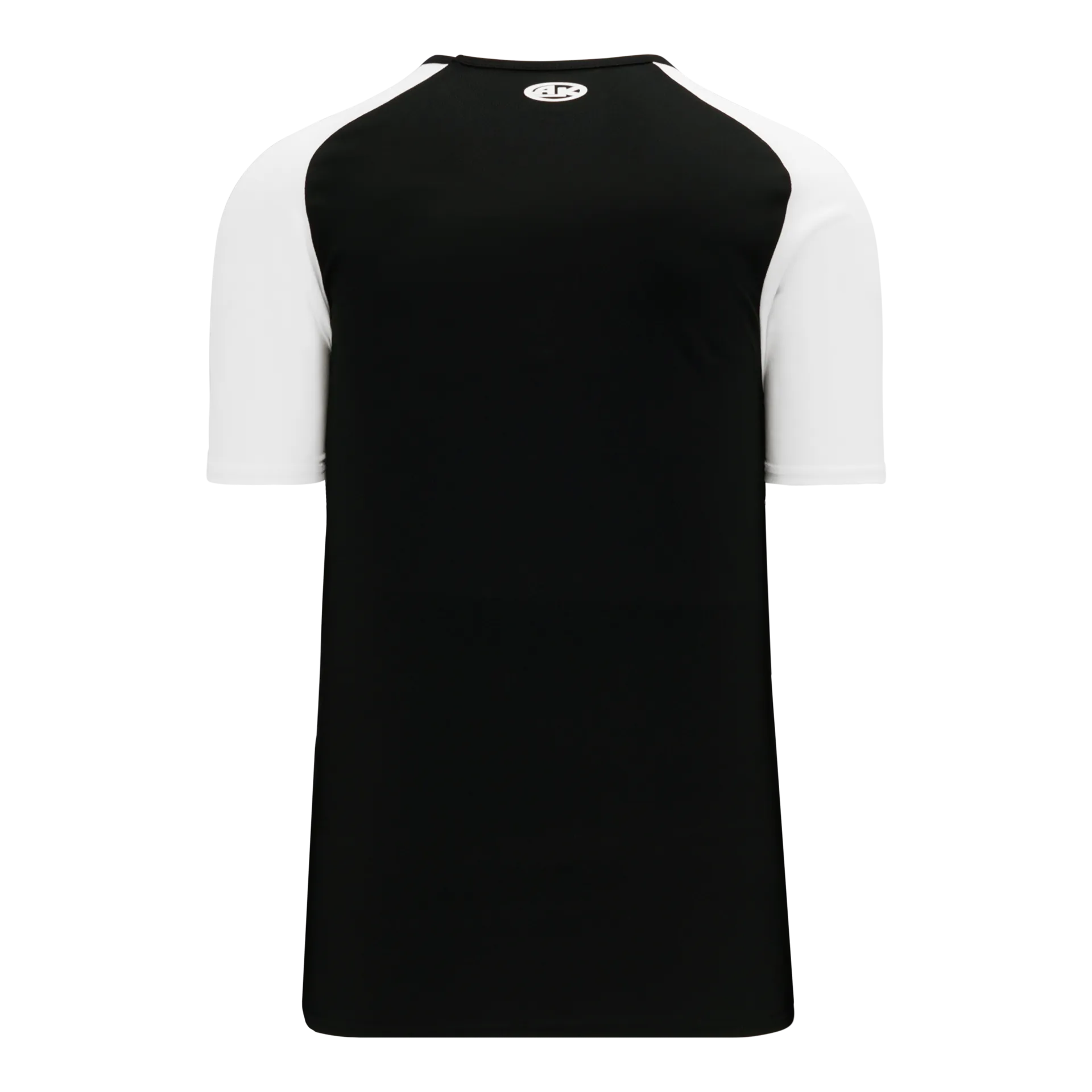 Athletic Knit V-Neck Baseball Jersey With Contrasting Shoulders