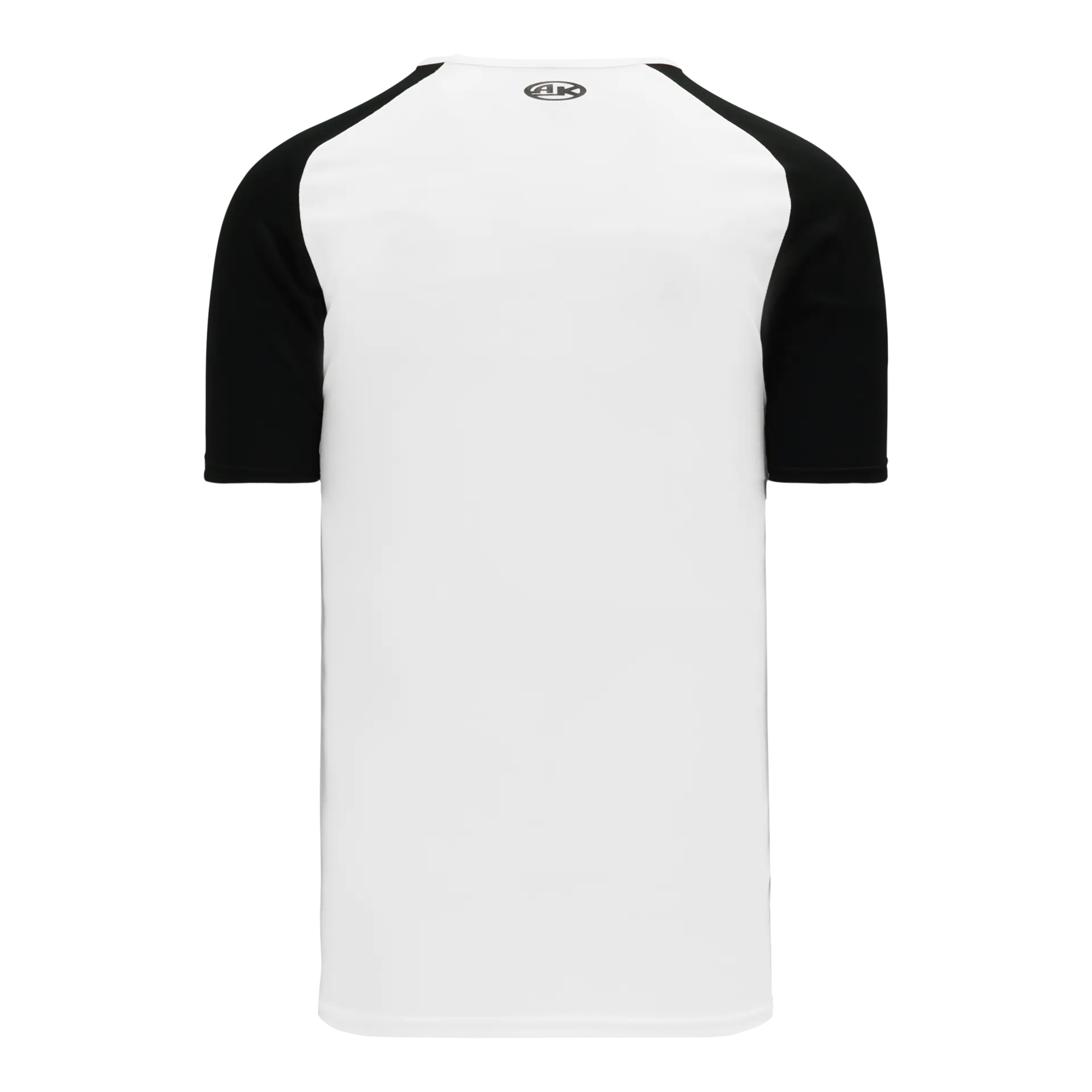 Athletic Knit V-Neck Baseball Jersey With Contrasting Shoulders