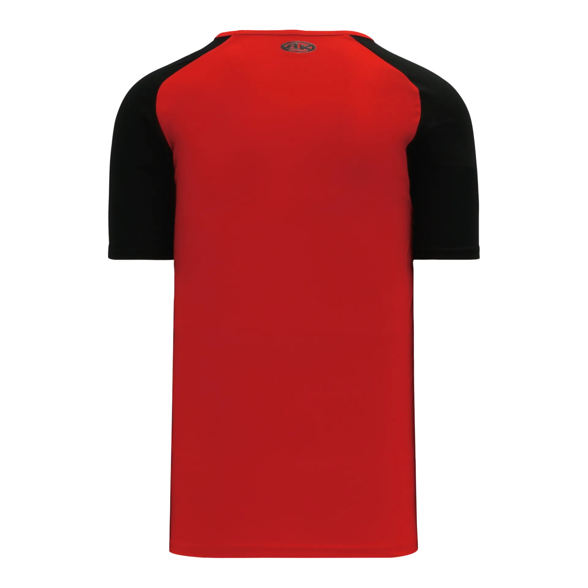 Athletic Knit V-Neck Baseball Jersey With Contrasting Shoulders