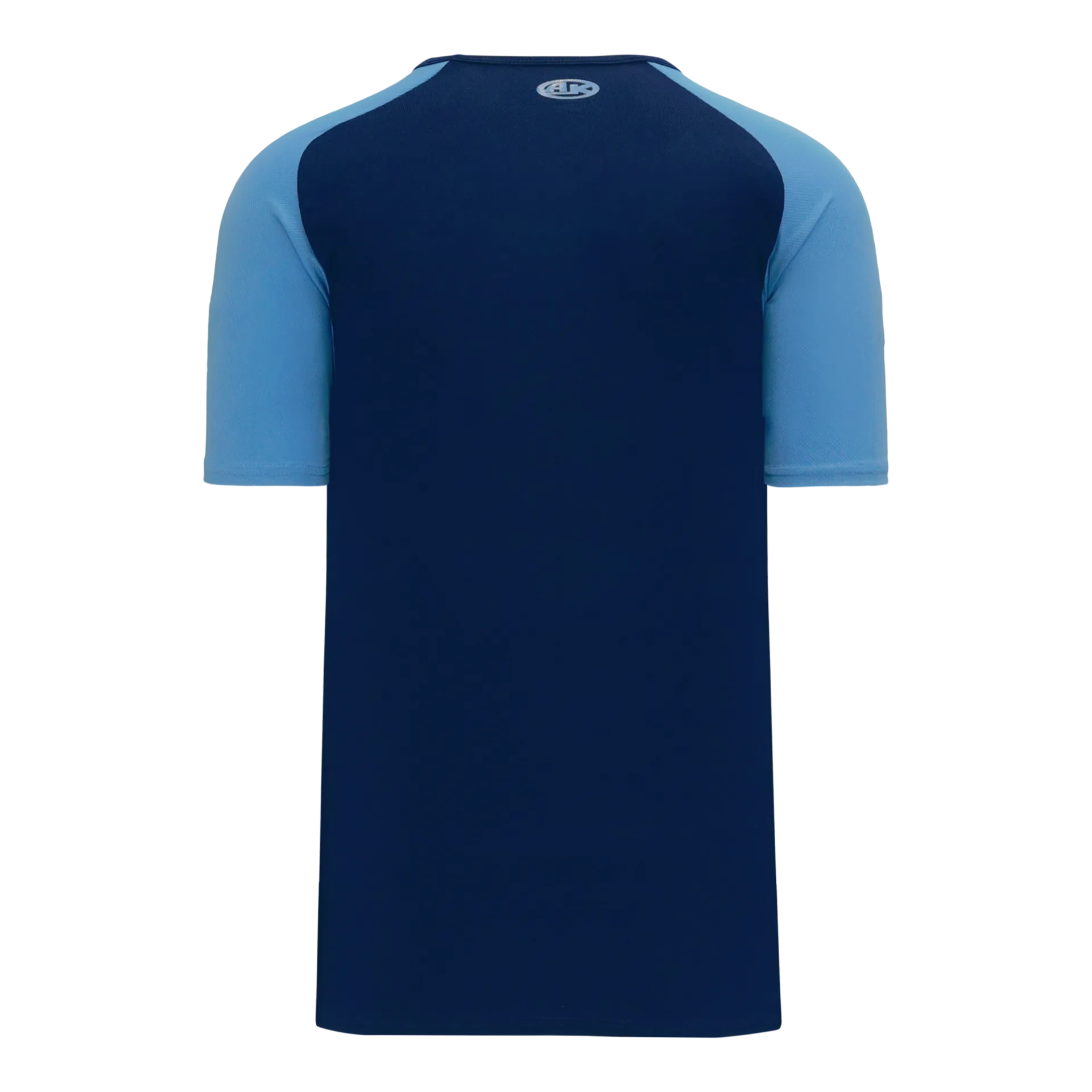 Athletic Knit V-Neck Baseball Jersey With Contrasting Shoulders