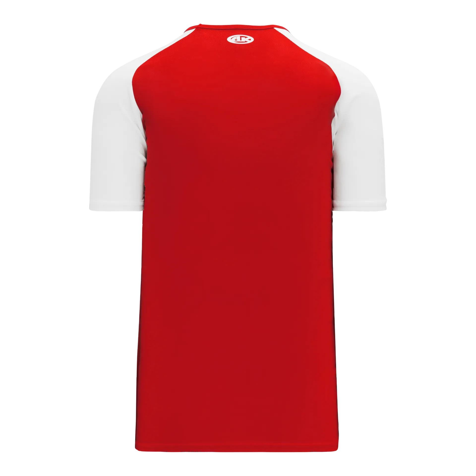 Athletic Knit V-Neck Baseball Jersey With Contrasting Shoulders