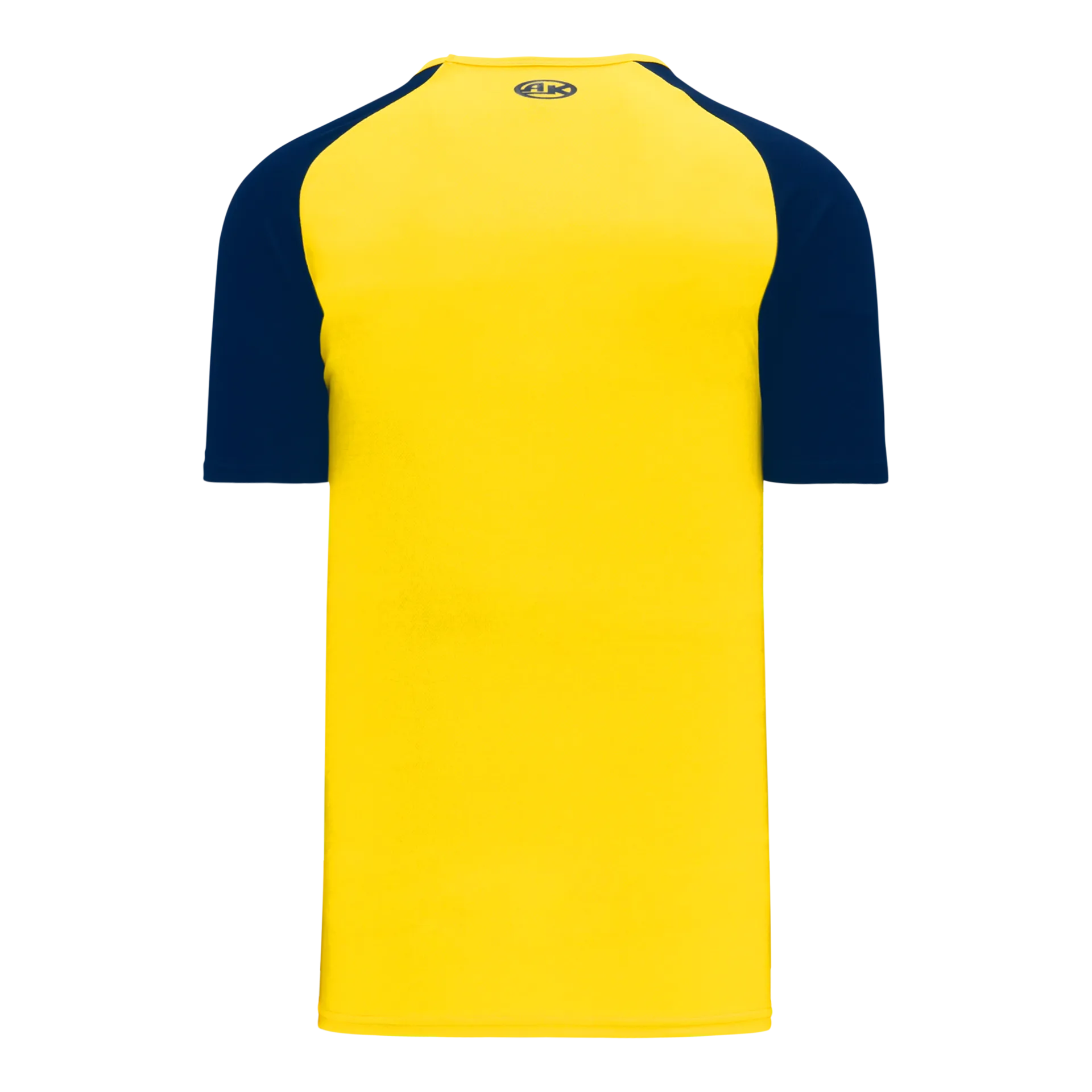 Athletic Knit V-Neck Baseball Jersey With Contrasting Shoulders