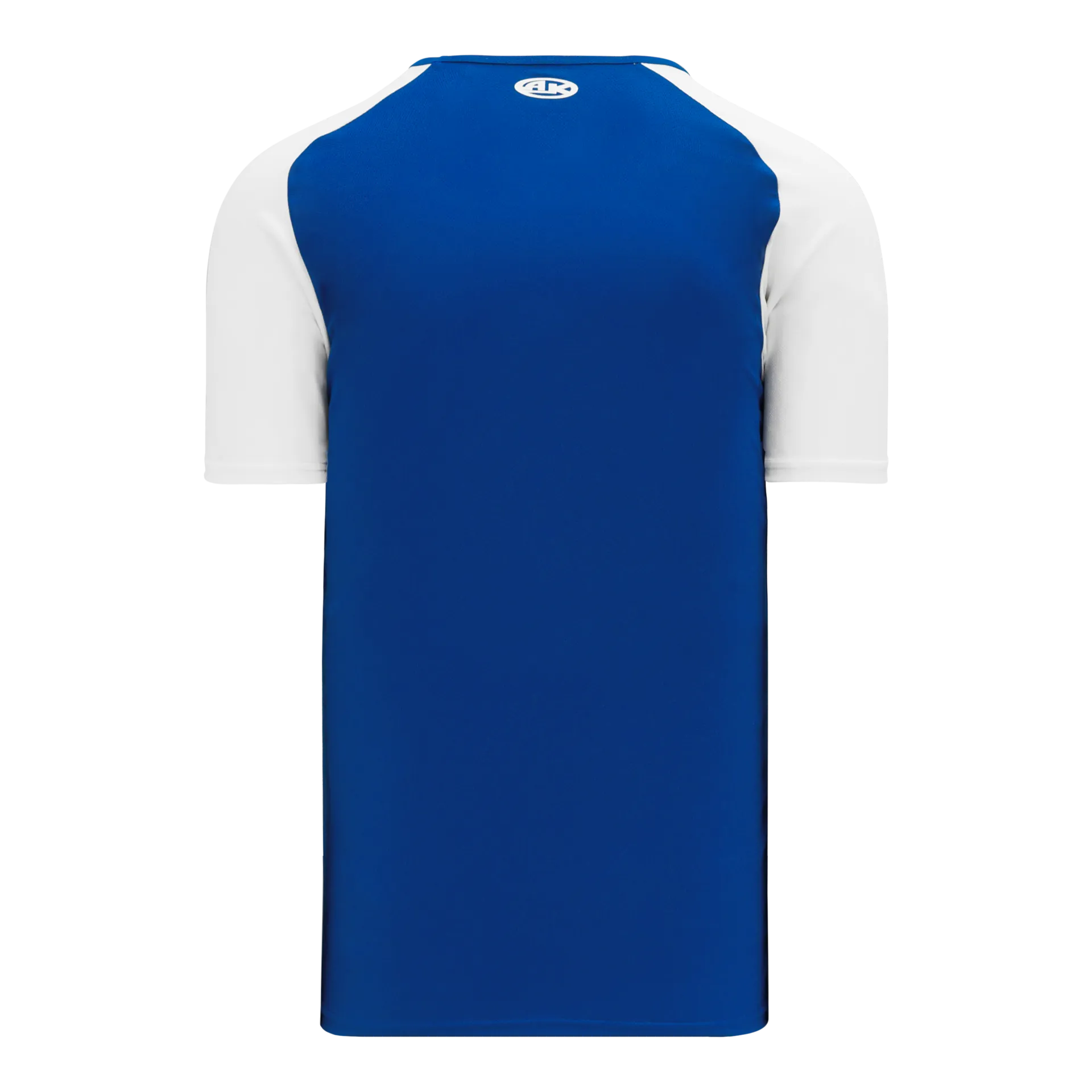 Athletic Knit V-Neck Baseball Jersey With Contrasting Shoulders