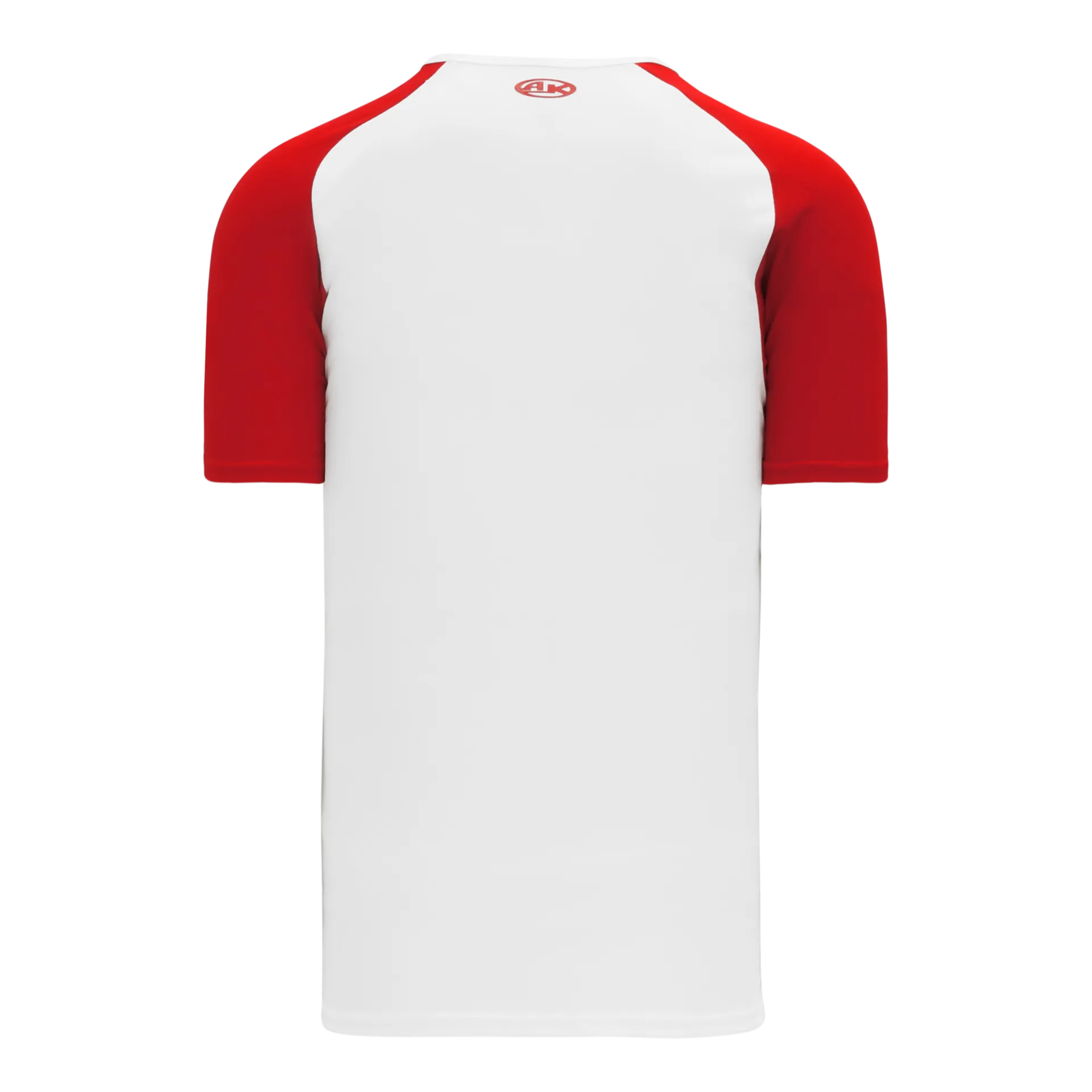 Athletic Knit V-Neck Baseball Jersey With Contrasting Shoulders
