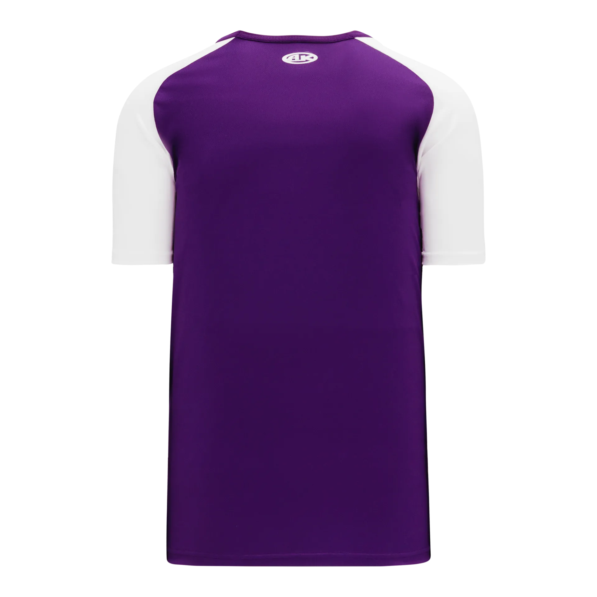 Athletic Knit V-Neck Baseball Jersey With Contrasting Shoulders