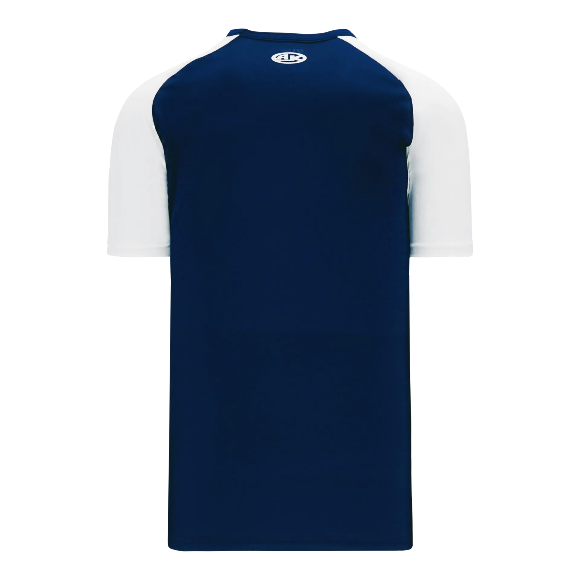 Athletic Knit V-Neck Baseball Jersey With Contrasting Shoulders