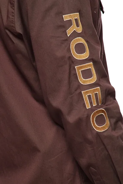 Avalon Men's Solid Rodeo Brown Shirt