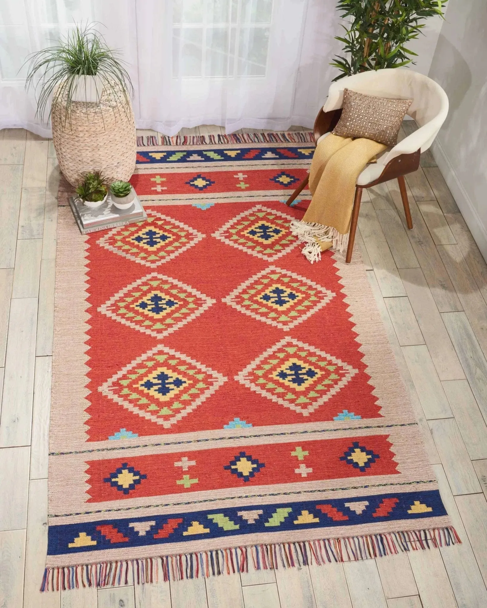 Baja BAJ02 Red/Beige Rug