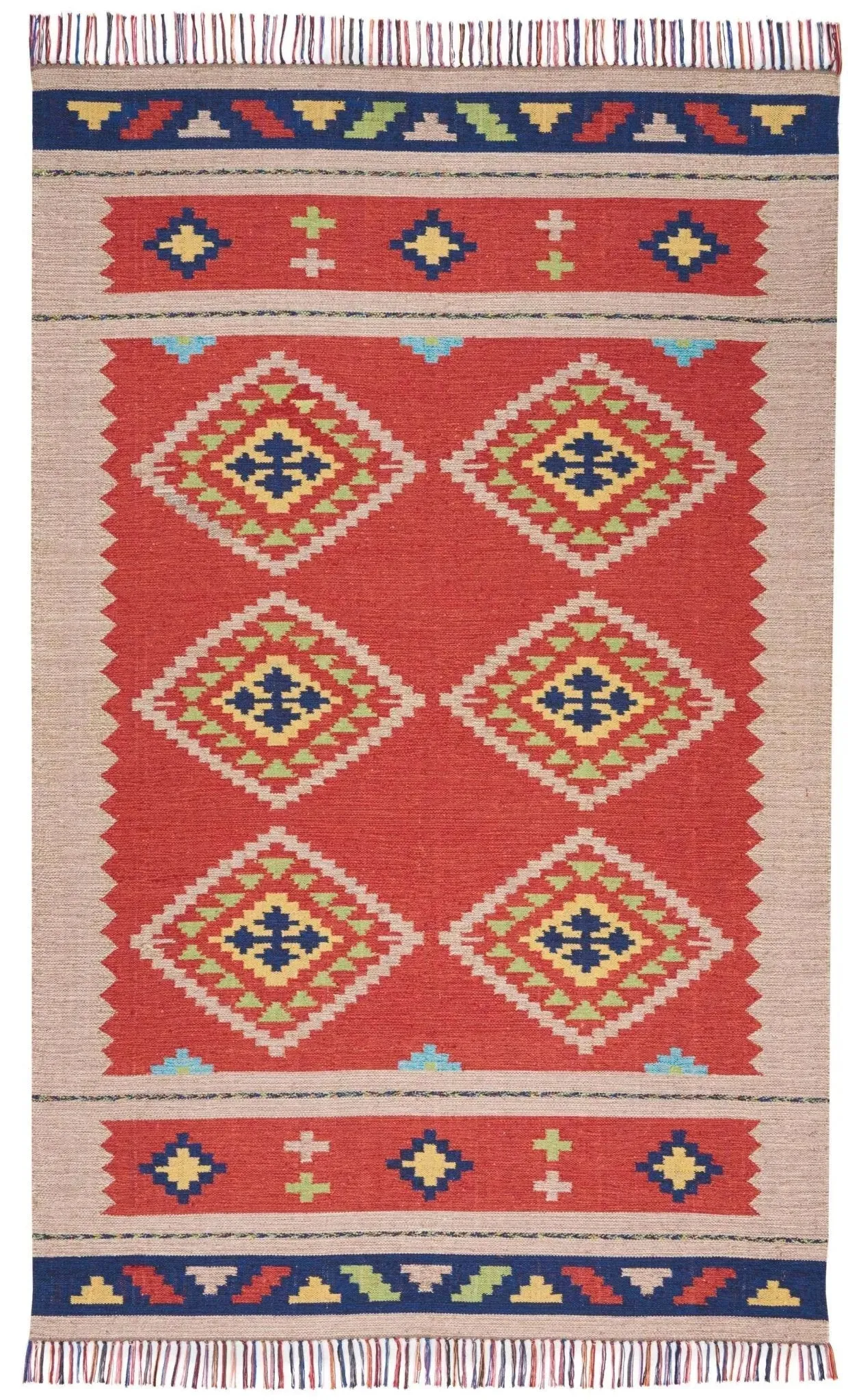 Baja BAJ02 Red/Beige Rug
