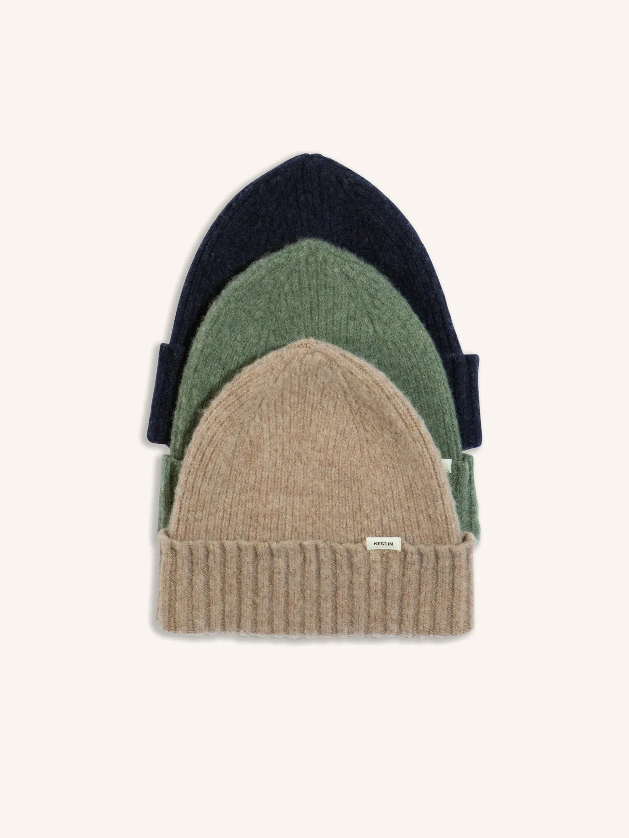 Balloch Beanie in Oat Brushed Lambswool