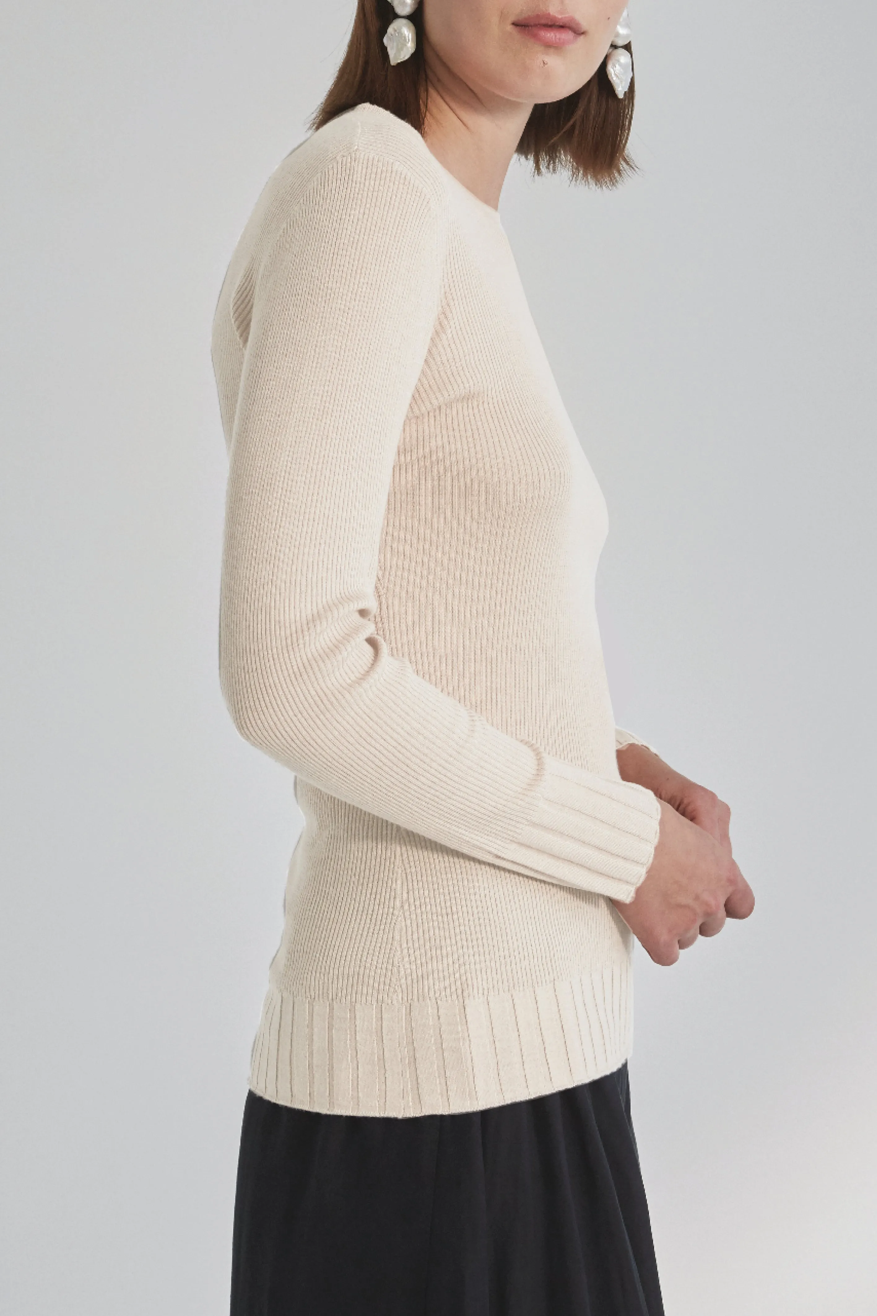 BILLIE KNIT - OFF WHITE - SILK/WOOL
