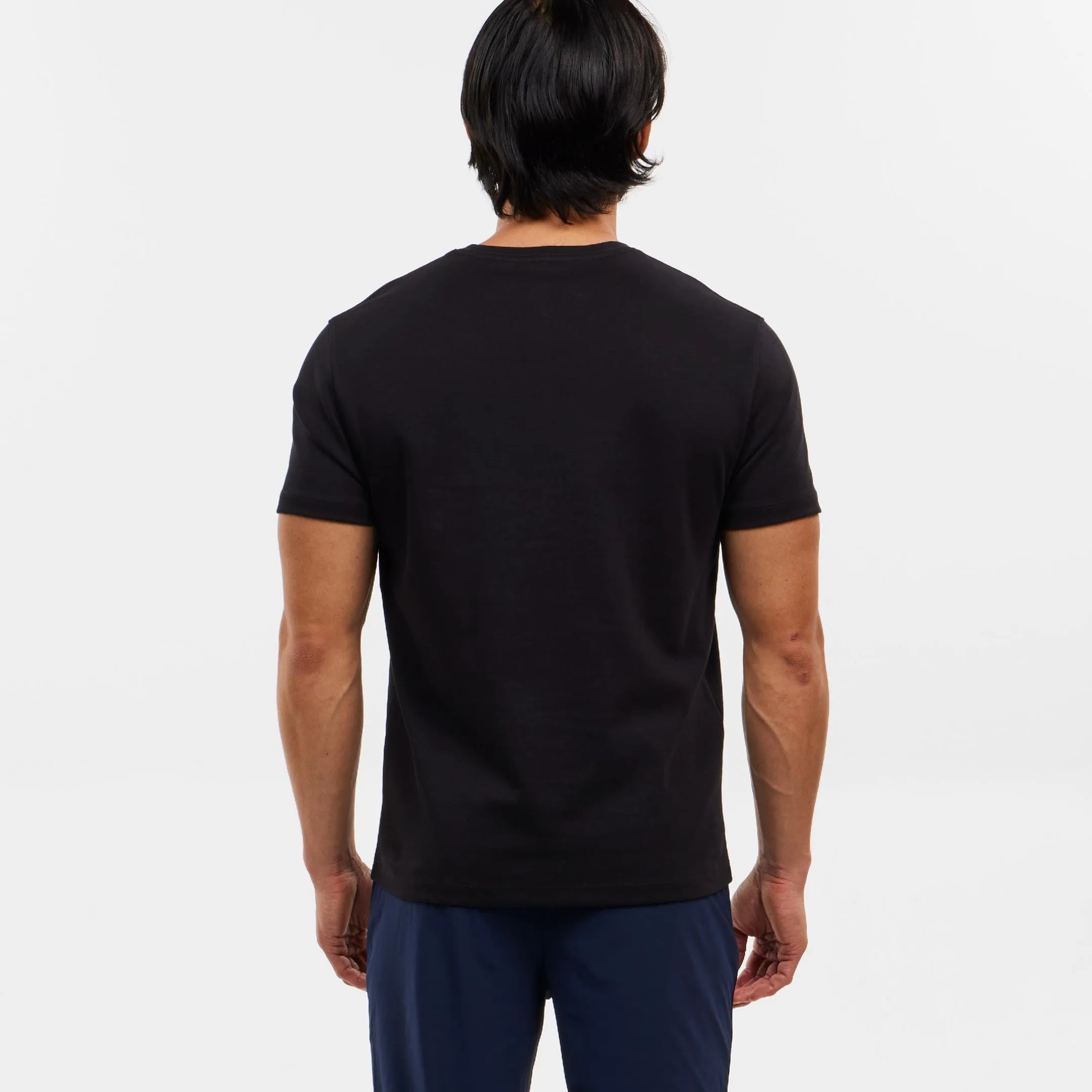 Black Luxury Soft Touch Crew Neck Tee