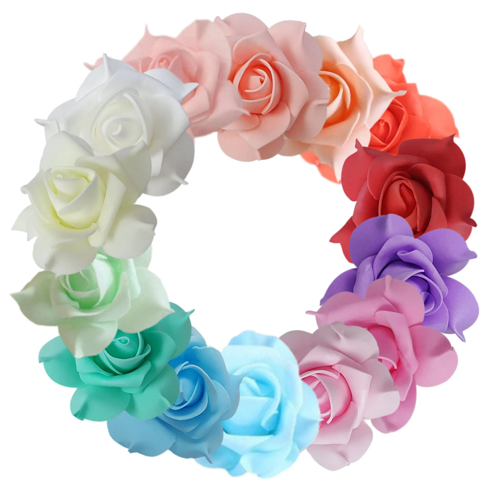 Bulk Flowers Heads Artificial Roses Wholesale 100 pcs for DIY Flower Balls