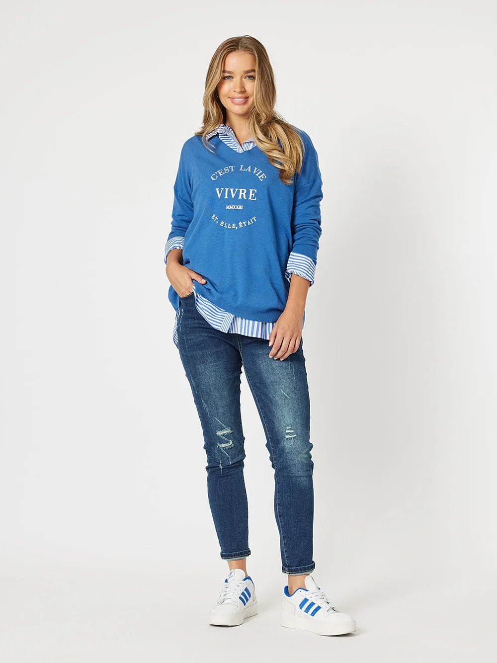 C'est La Vie Knit - Sapphire