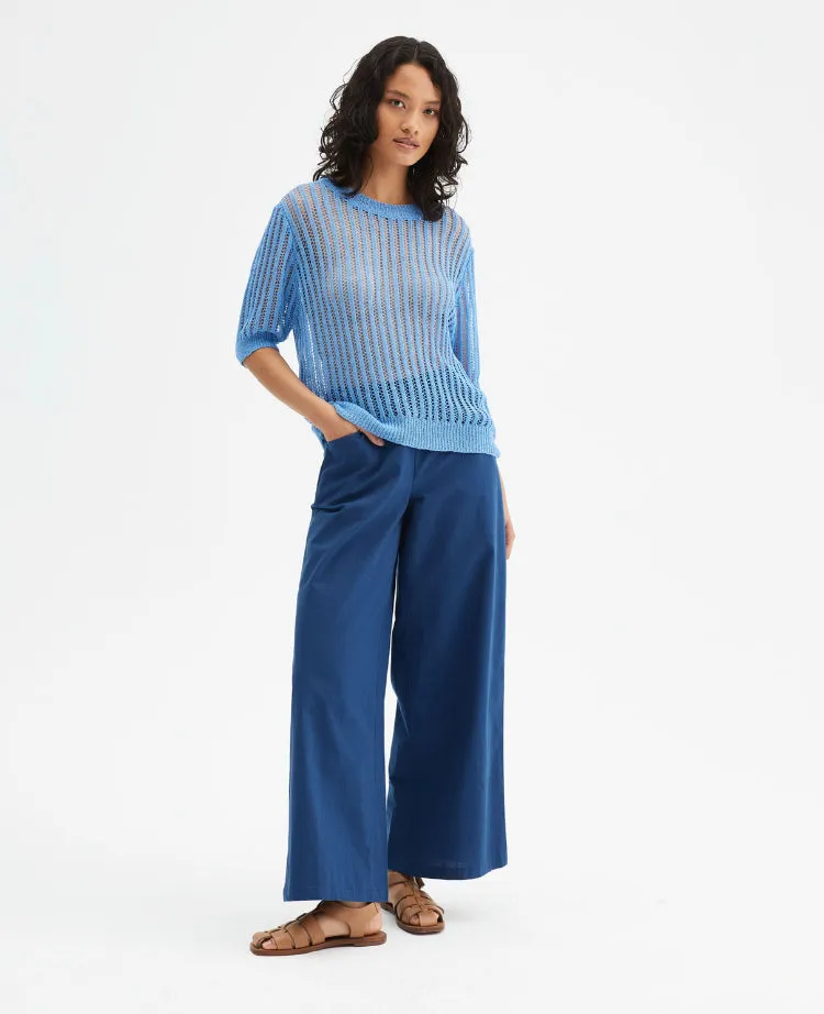 Compania Fantastica Blue Open Knit Jumper