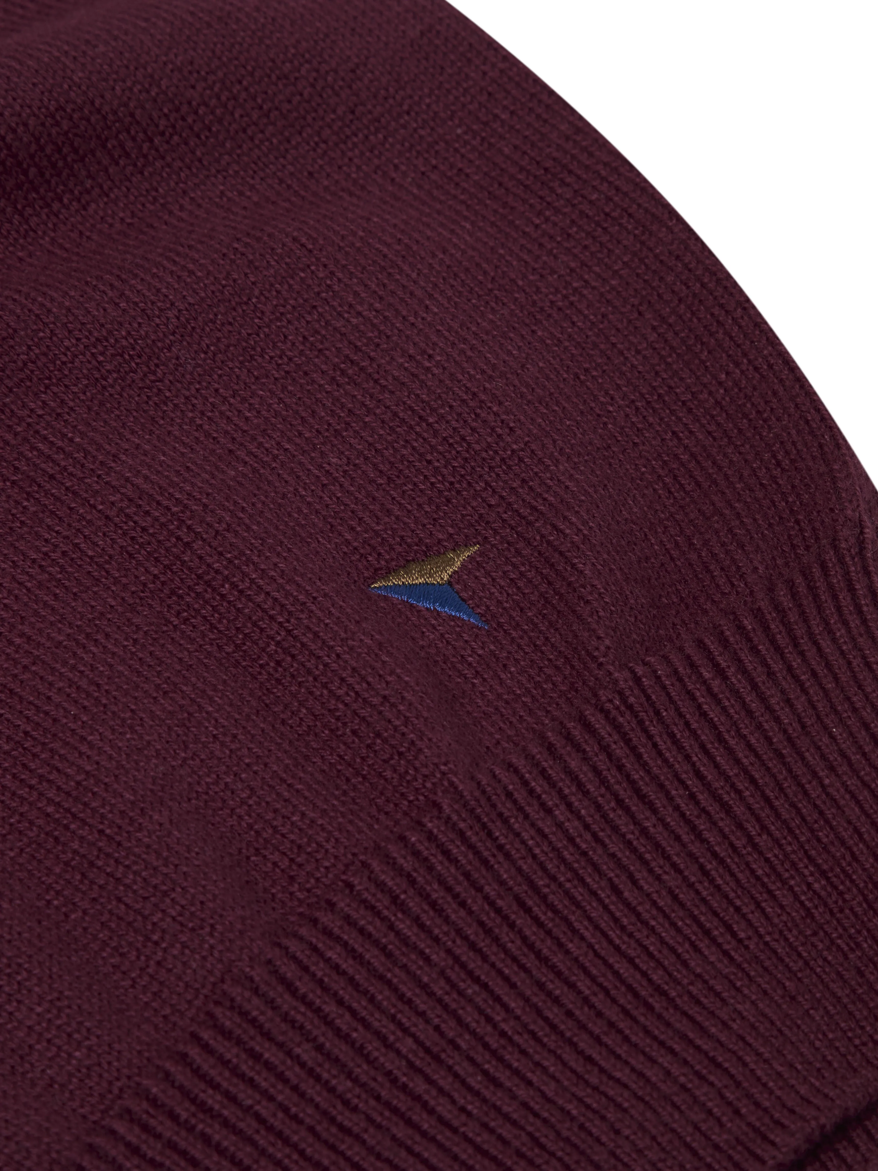 DG's Drifter Red Long Sleeve V-Neck Sweater
