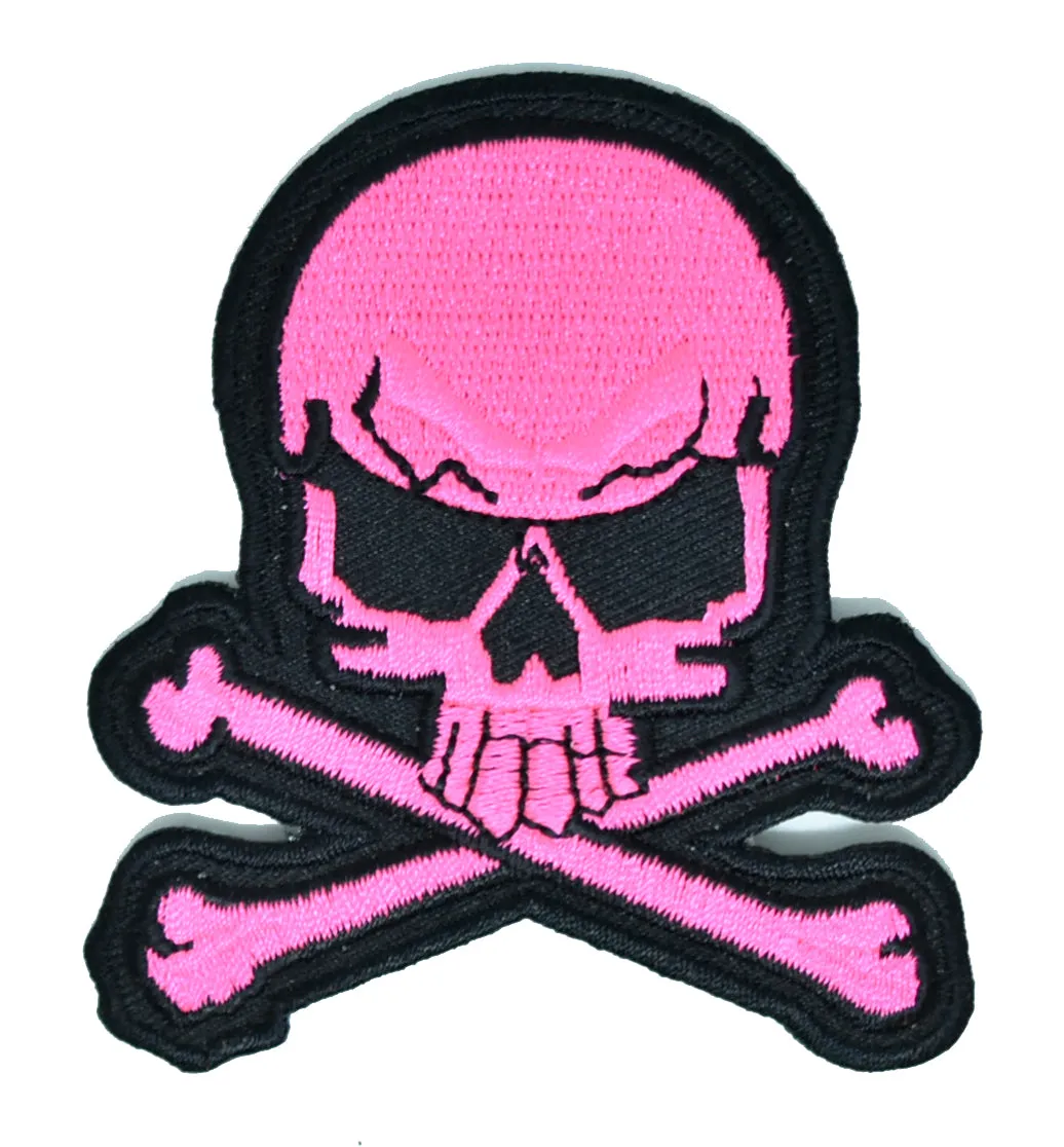 Embroidered Skull Patch 3" x 2.50" - 1 Piece