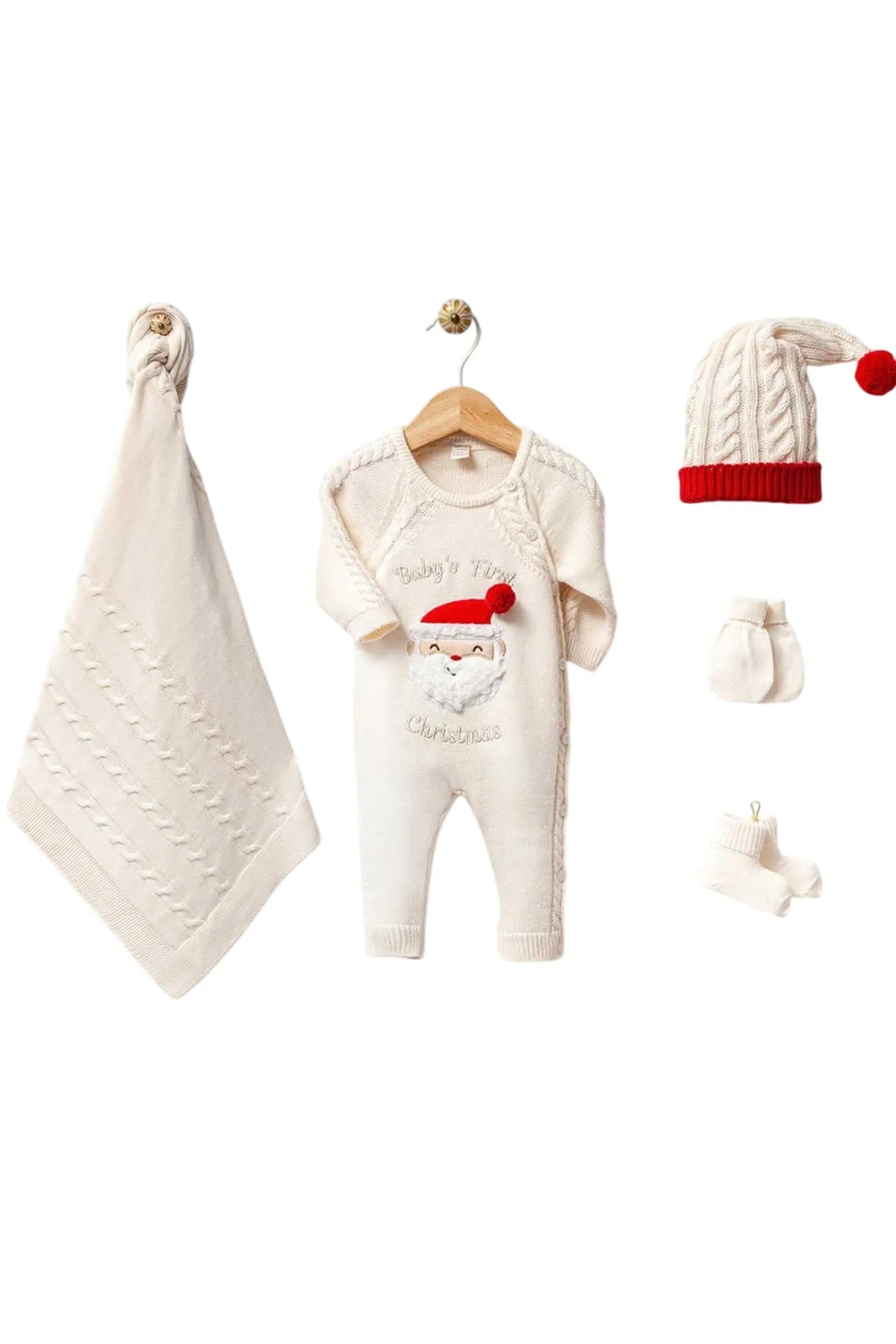 First Christmas Newborn Knitwear Set (5 Pcs)