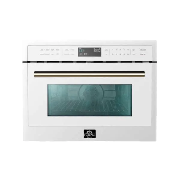 FORNO Oliena Espresso  24″ 1750 Watt Compact Oven & 1000 Watt Microwave, 1.6 cu. ft.