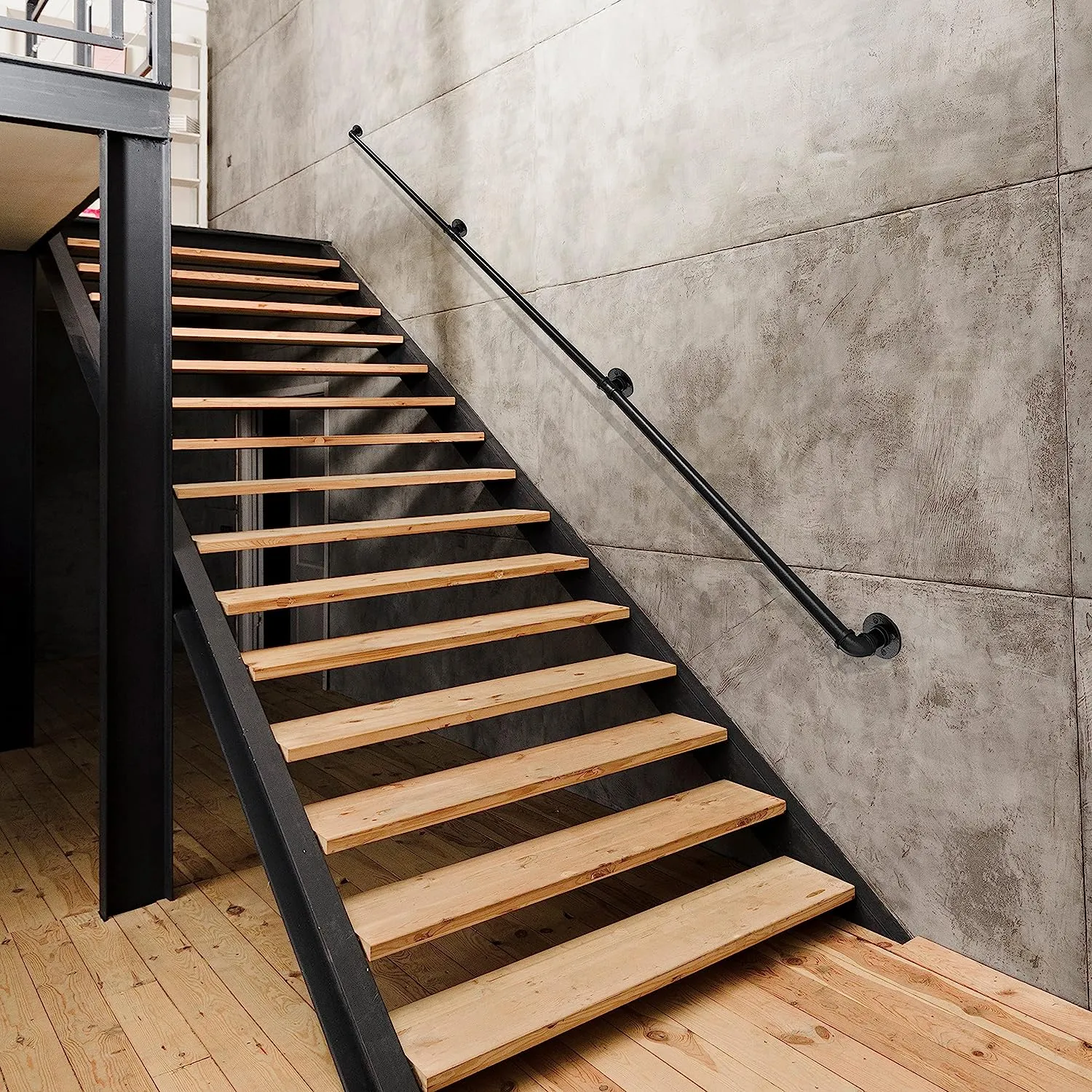 Industrial Pipe Stair Handrail-265CM