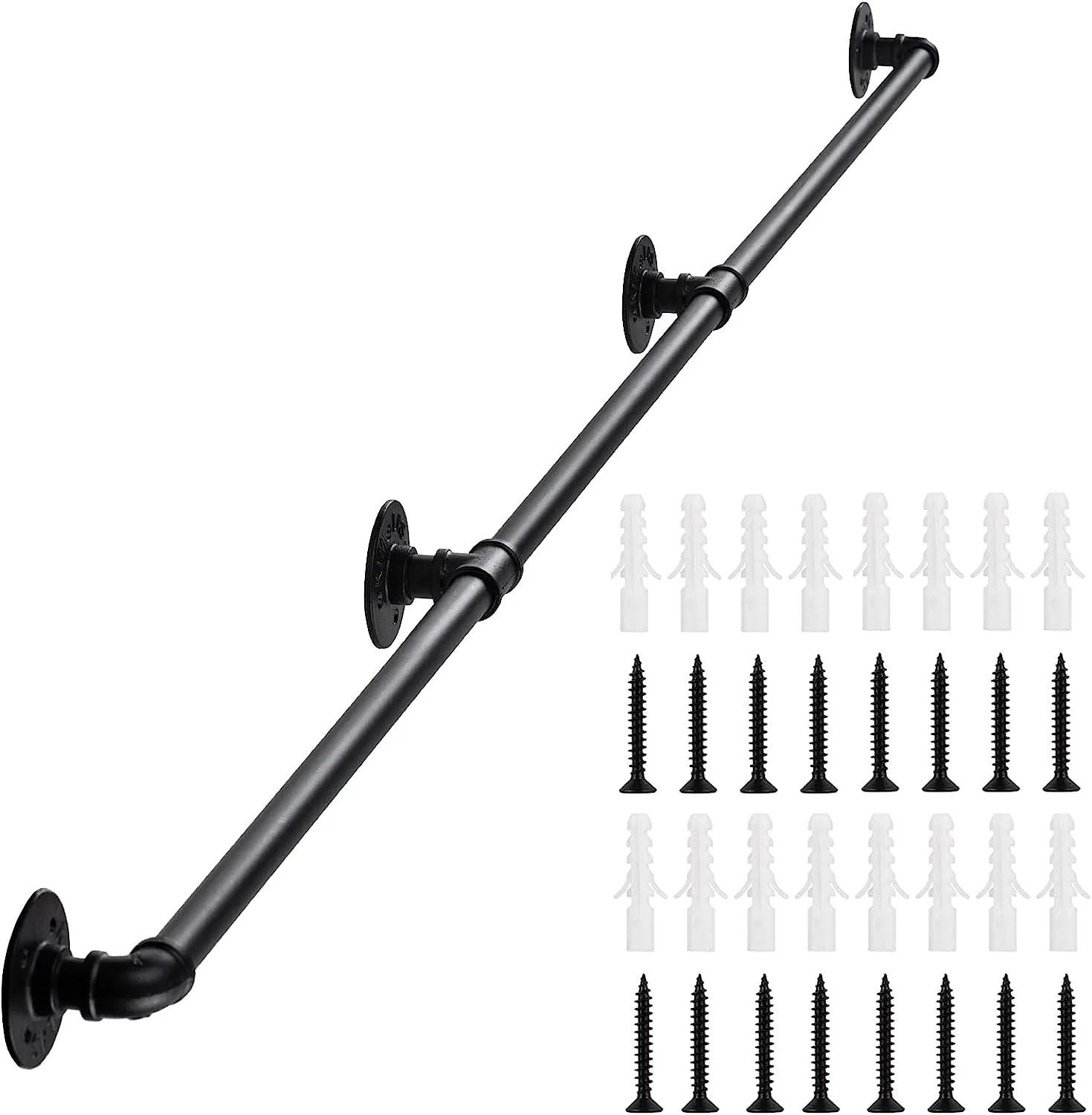 Industrial Pipe Stair Handrail-265CM