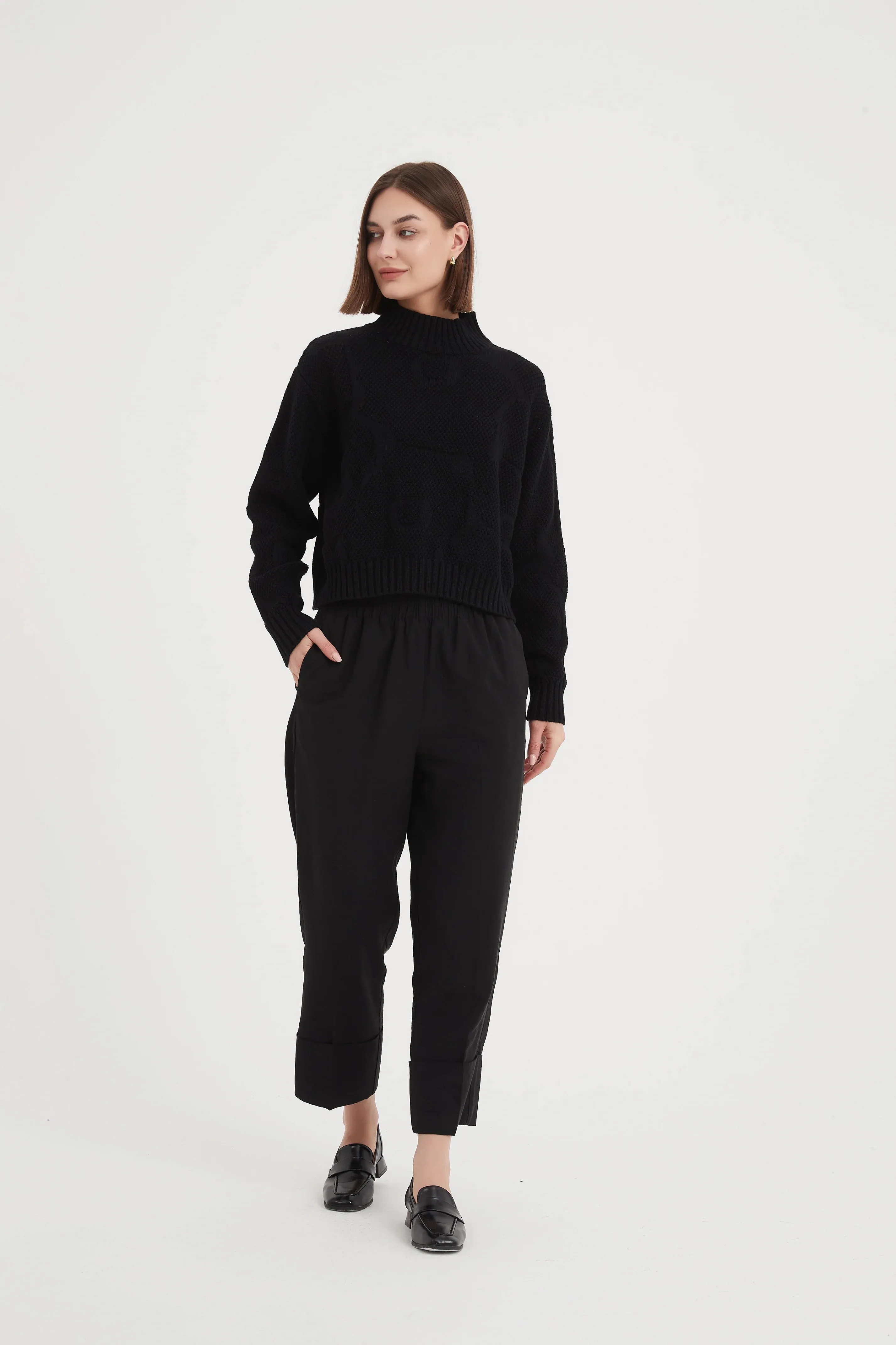 Jacquard Knit | Black