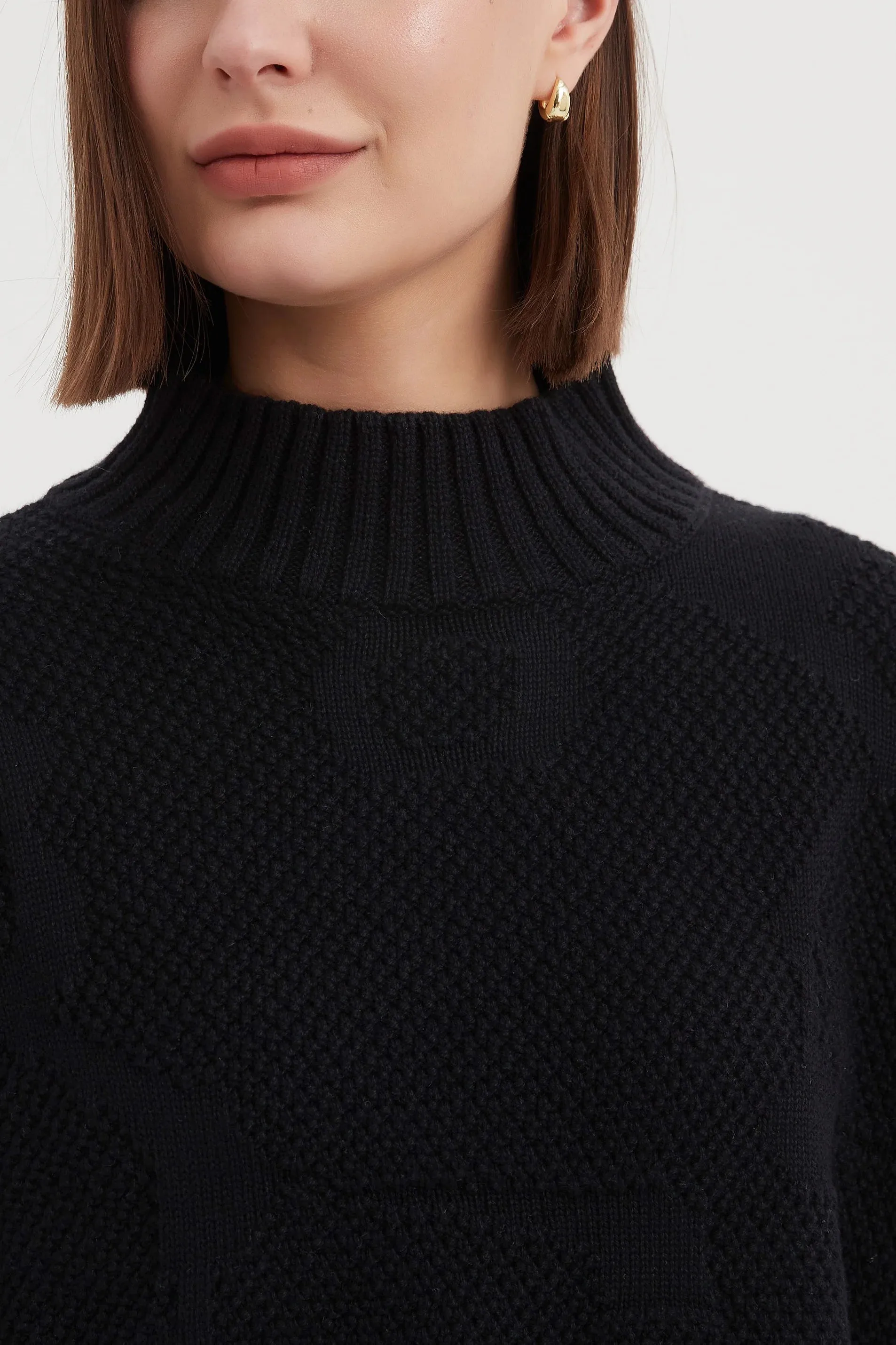 Jacquard Knit | Black
