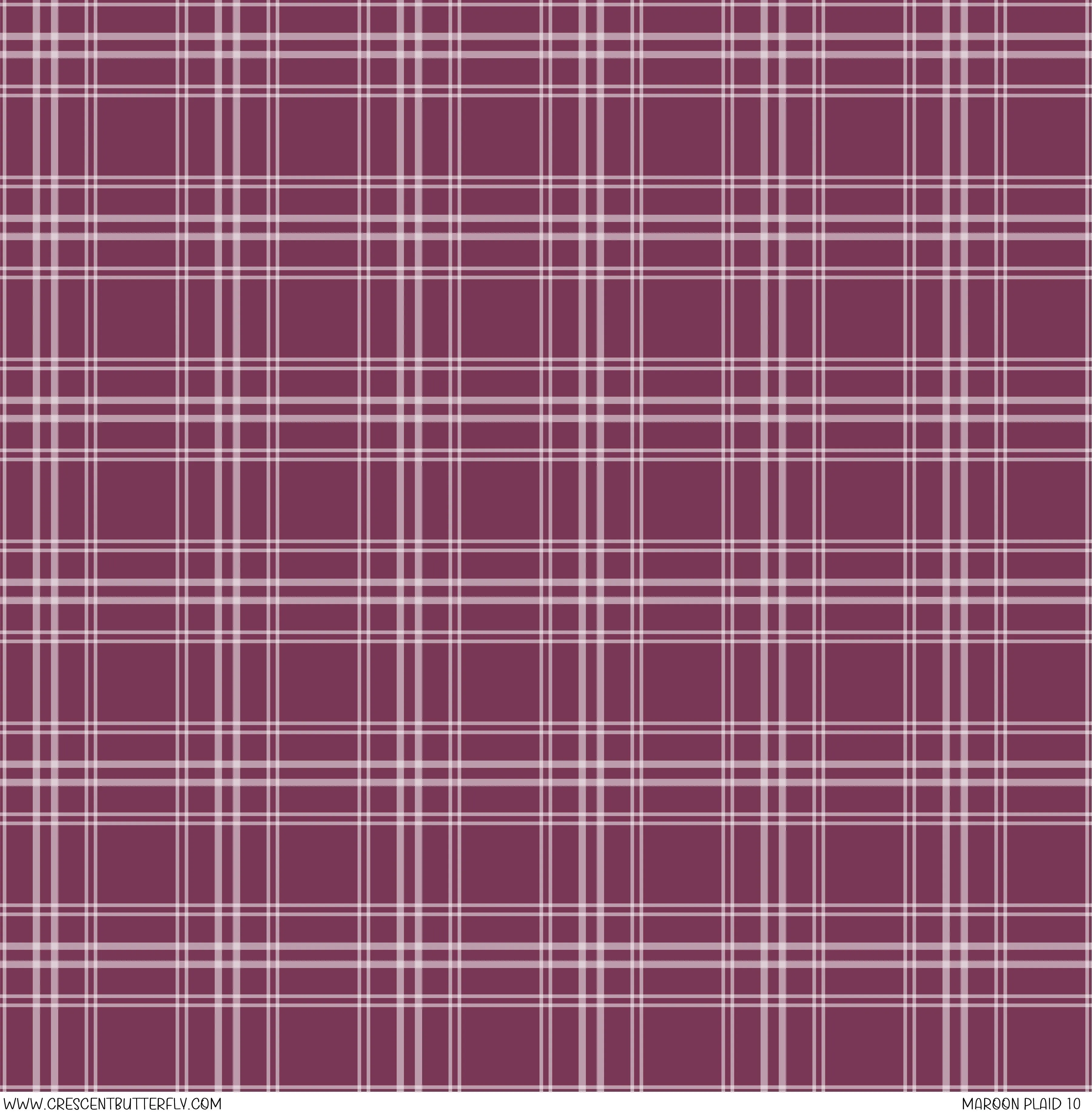 Maroon Plaid 10 Printed Vinyl Sheet/Wrap
