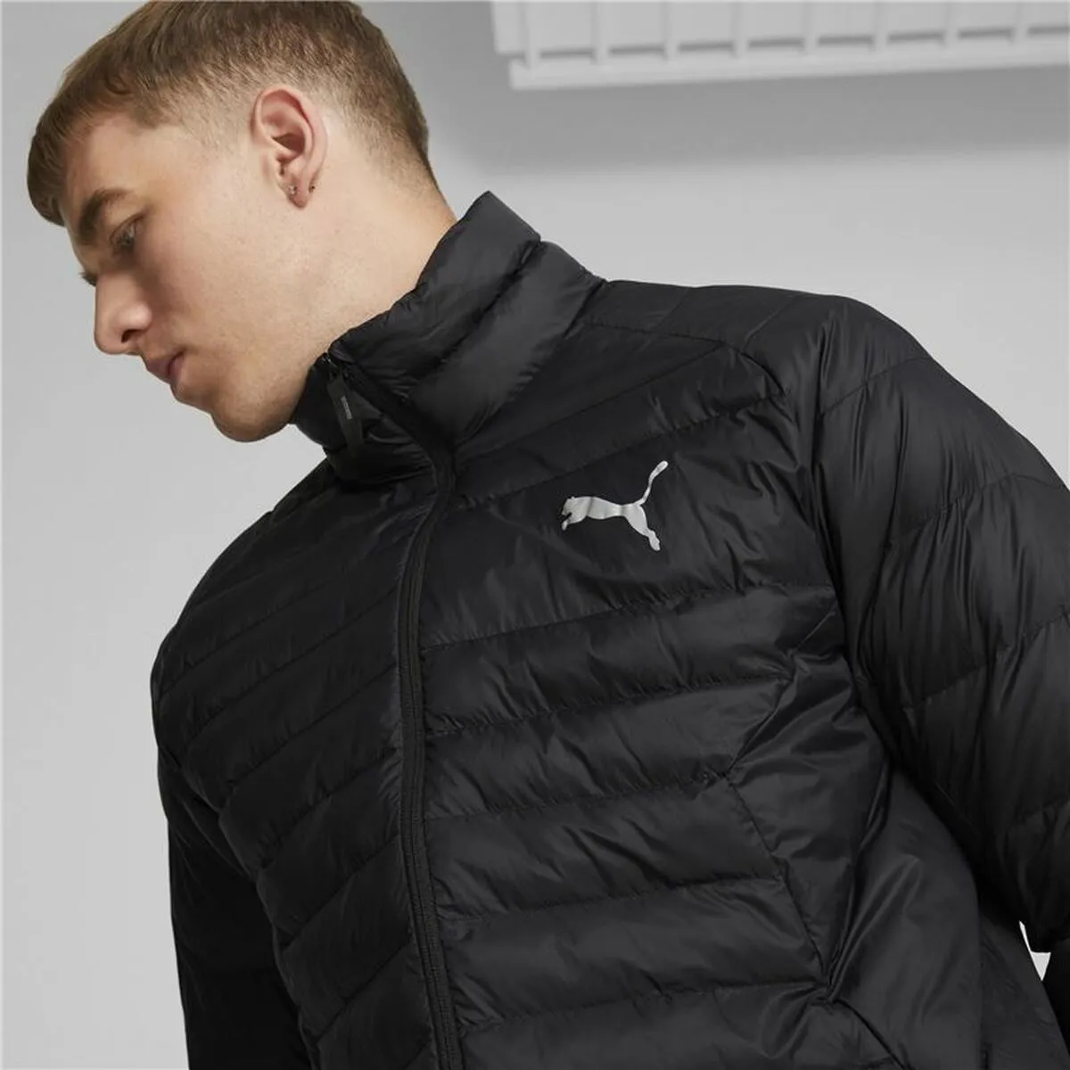 Men'S Sports Jacket Puma Packlite Warmcell Black
