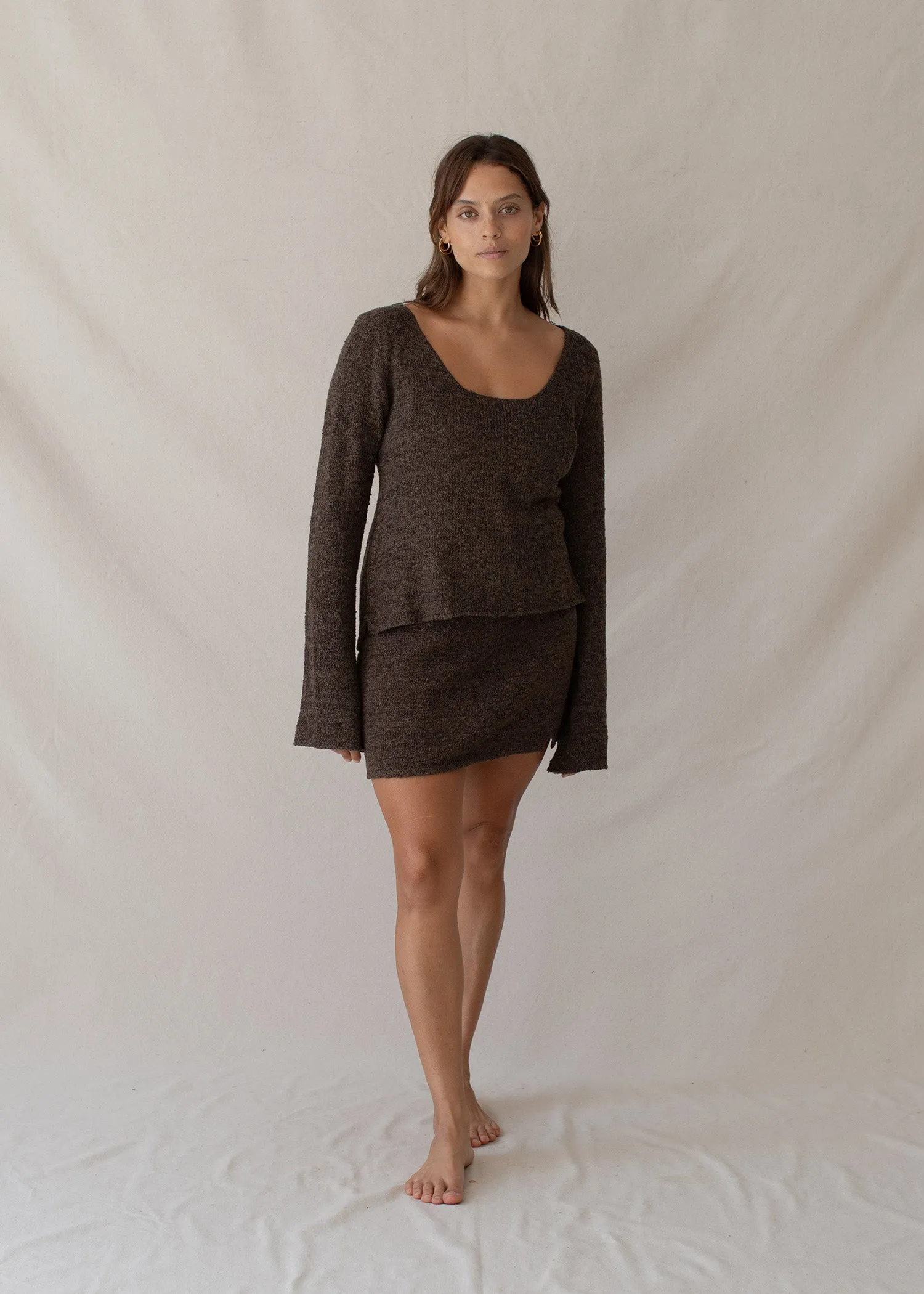 Paloma Mini Skirt Truffle