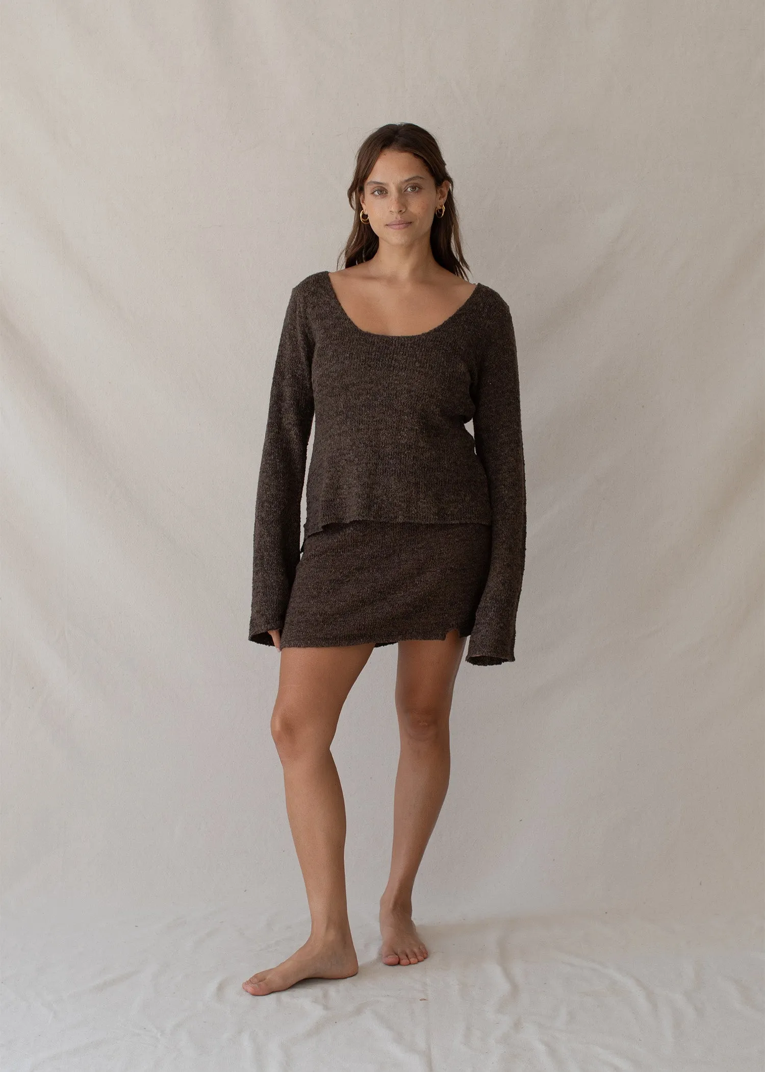 Paloma Mini Skirt Truffle