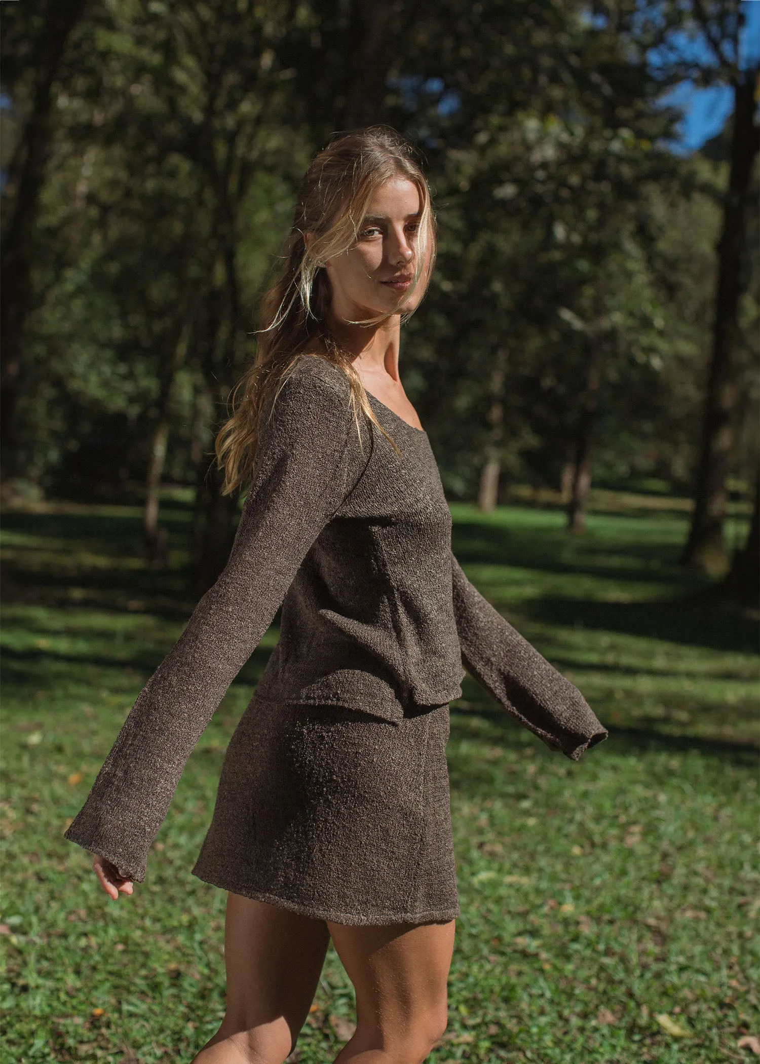 Paloma Mini Skirt Truffle