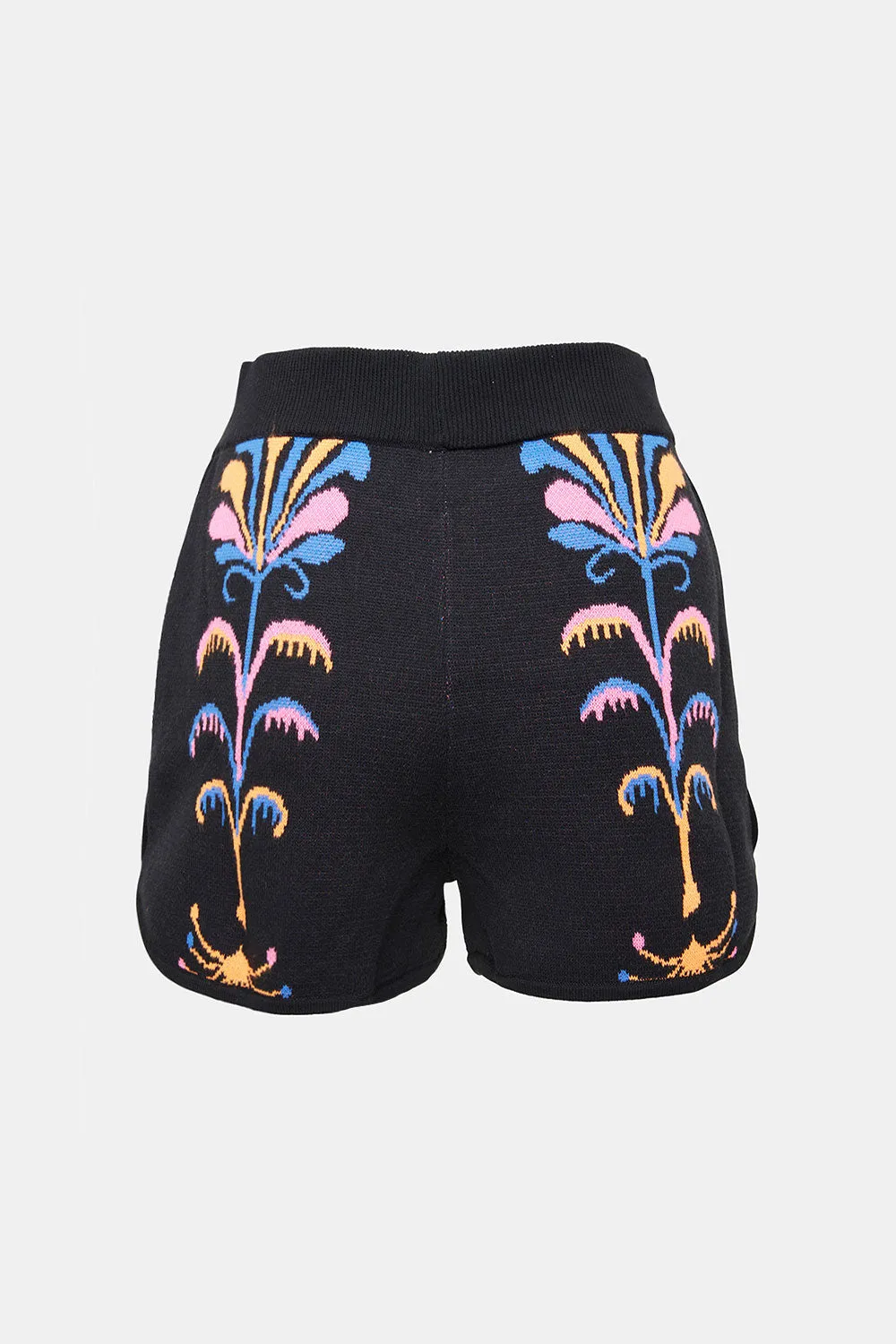 paul yore knitted tulip shorts