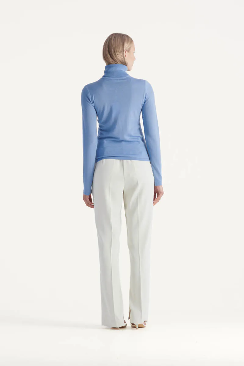Santana Knit Top Sky Blue